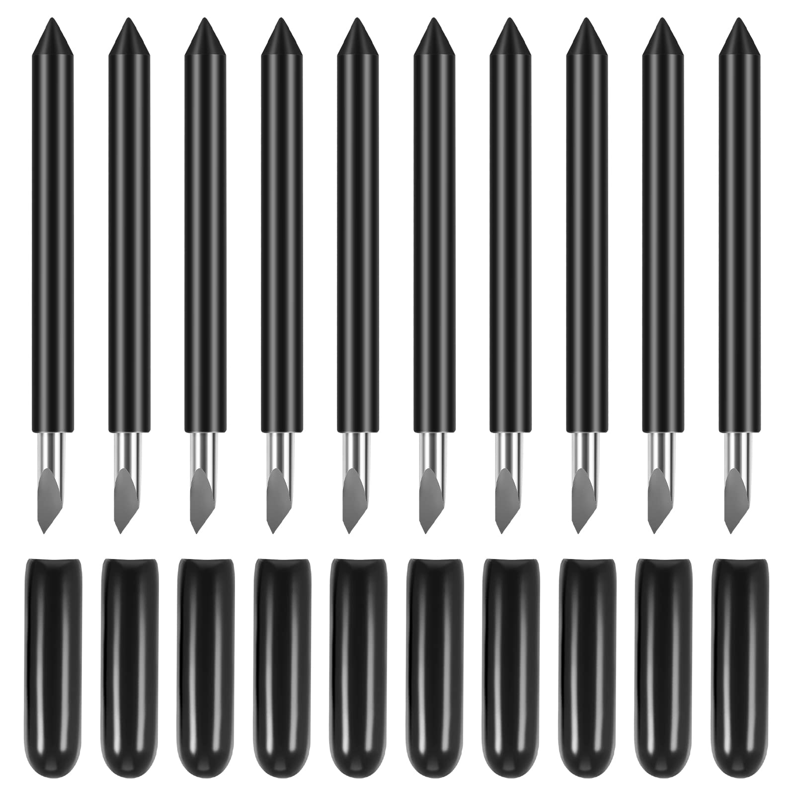 10PCS Deep Point Cutting Blades for Cricut Maker/Maker 3/Explore Air/Air 2/Explore Air 3 - Premium Replacement Blades for Glitter Vinyl, Cardstock, Faux Leather, Adhesive Foil & Vellum - Perfect for DIY Crafts, Scrapbooking & Home Decor Projects