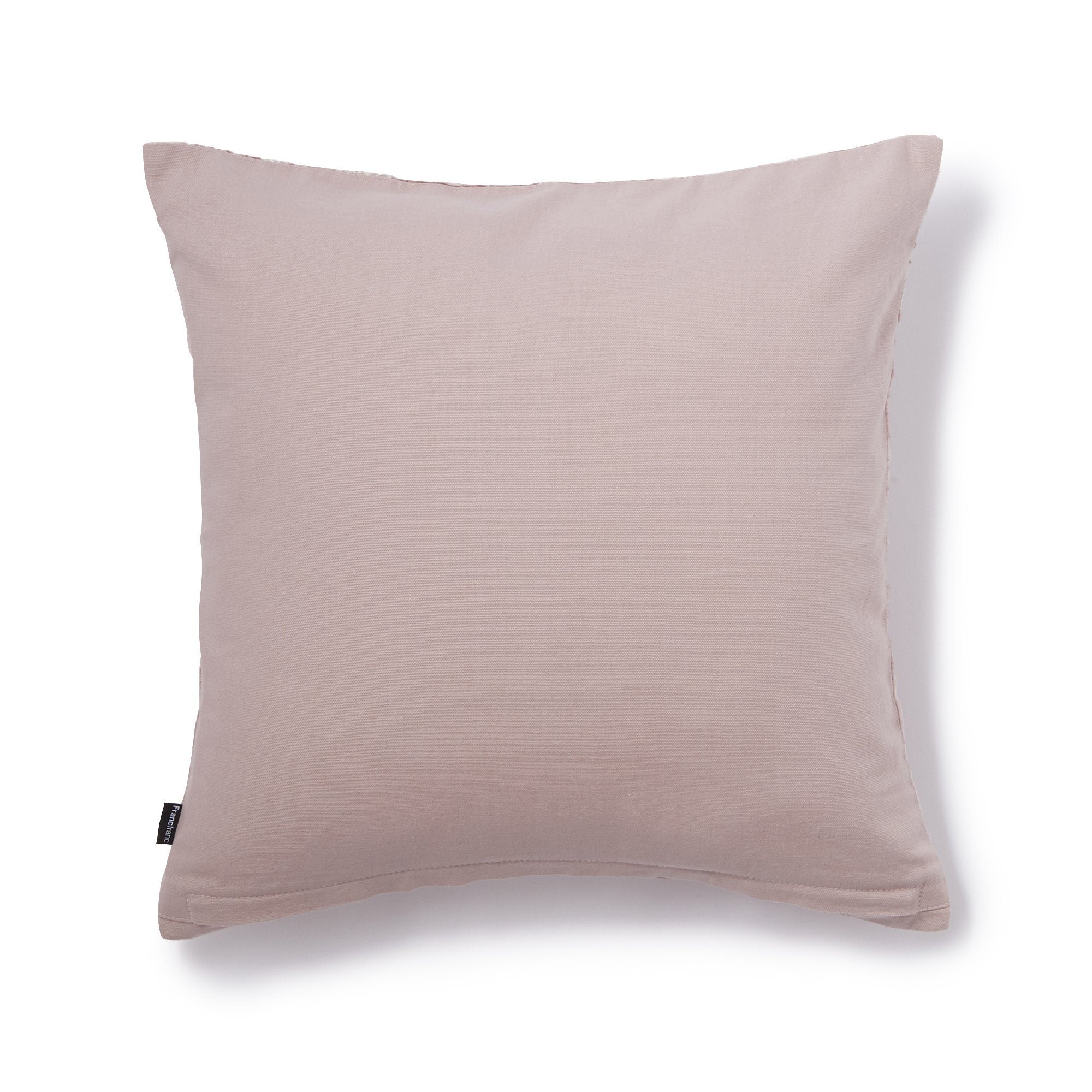 Charlesen Light Pink & Silver Cushion Cover - Soft Decorative Pillow Case for Sofa, Bed, Living Room