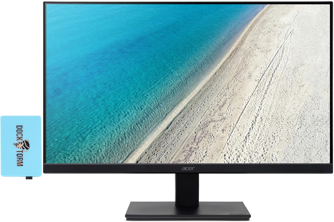 Acer 24 Inch FHD IPS Monitor (1920x1080) with Docztorm Dock - 100Hz Refresh Rate, AMD FreeSync, HDMI & VGA Ports - Perfect for Home Office, Gaming & Productivity Workstations