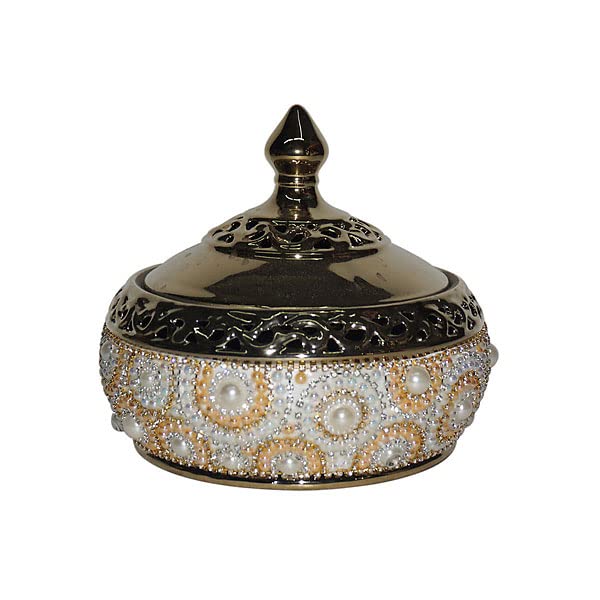Elegant Multi-Color Pearl Jewelry Box - Perfect for Necklace & Ring Storage | Gift for Women, Brides & Jewelry Lovers