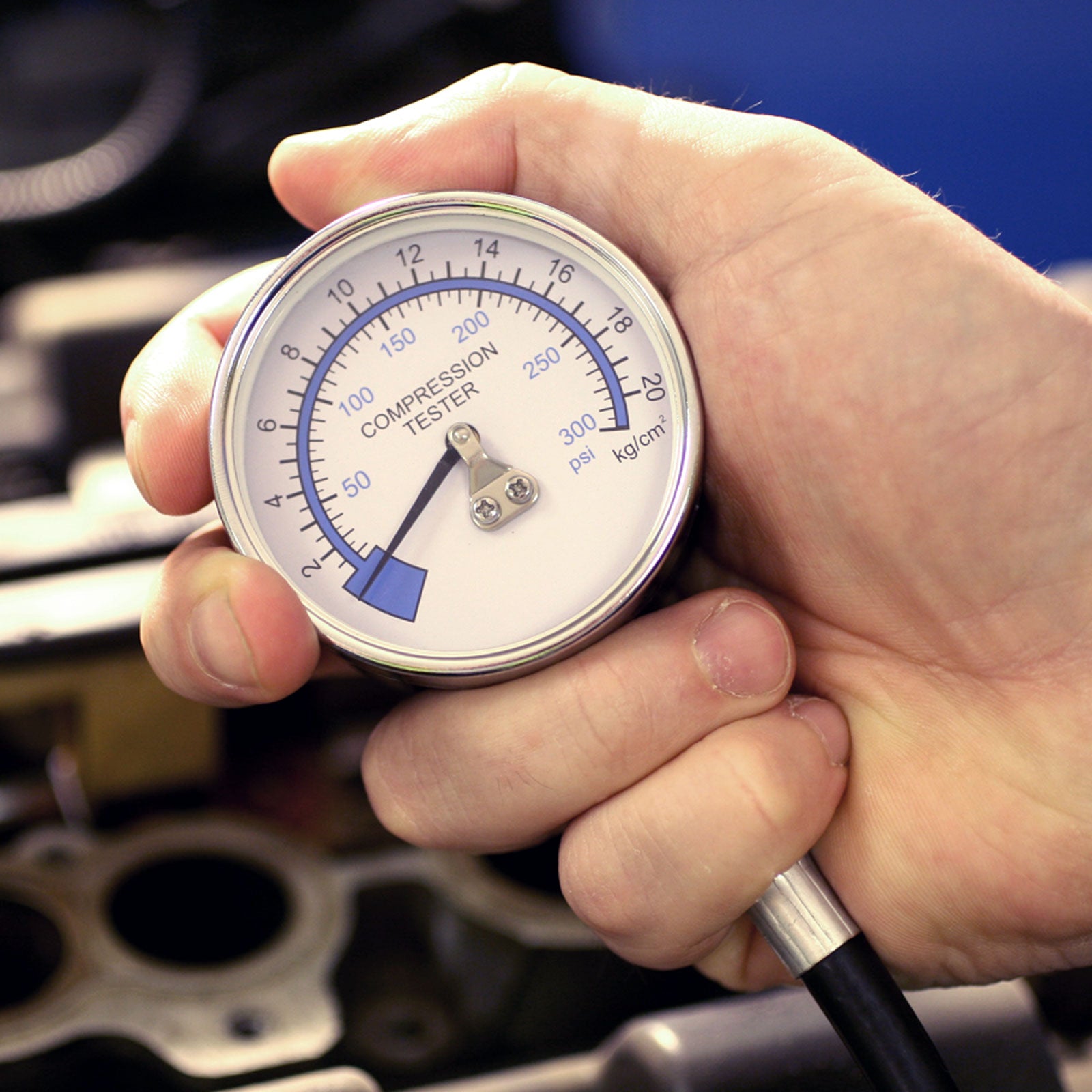 Laser Compression Tester - High Precision Digital Pressure Gauge for Automotive, HVAC & Industrial Use | Perfect for Engine Diagnostics, Hydraulic Systems & Air Conditioning Maintenance