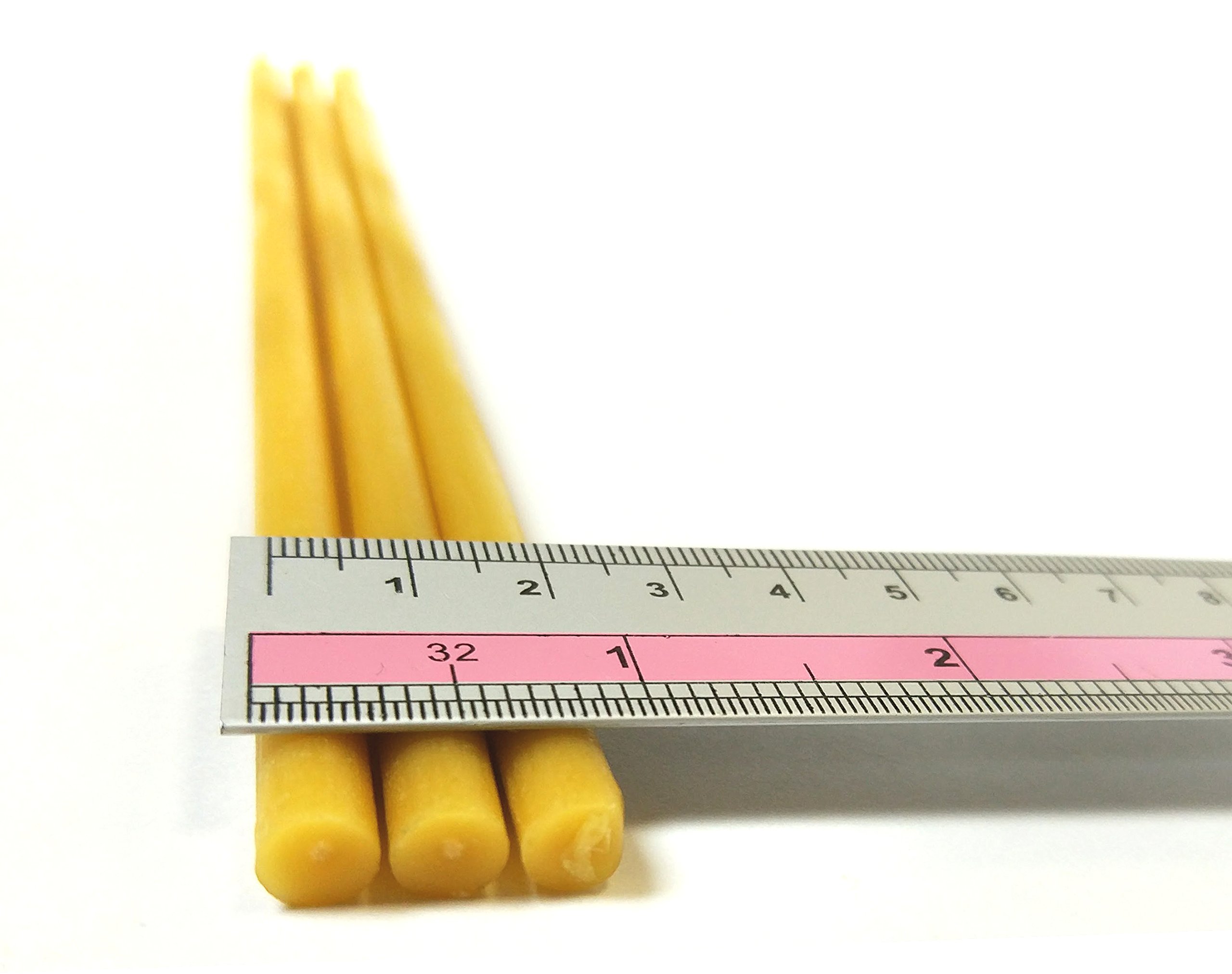 Natural Pure Beeswax Candles - Organic Honey Scented Eco-Friendly Candles in Gift Box (Cotton Wicks, Dripless & Smokeless, 8 Inch/20cm, 60pcs) - Perfect for Home Decor, Meditation, Relaxation & Romantic Ambiance