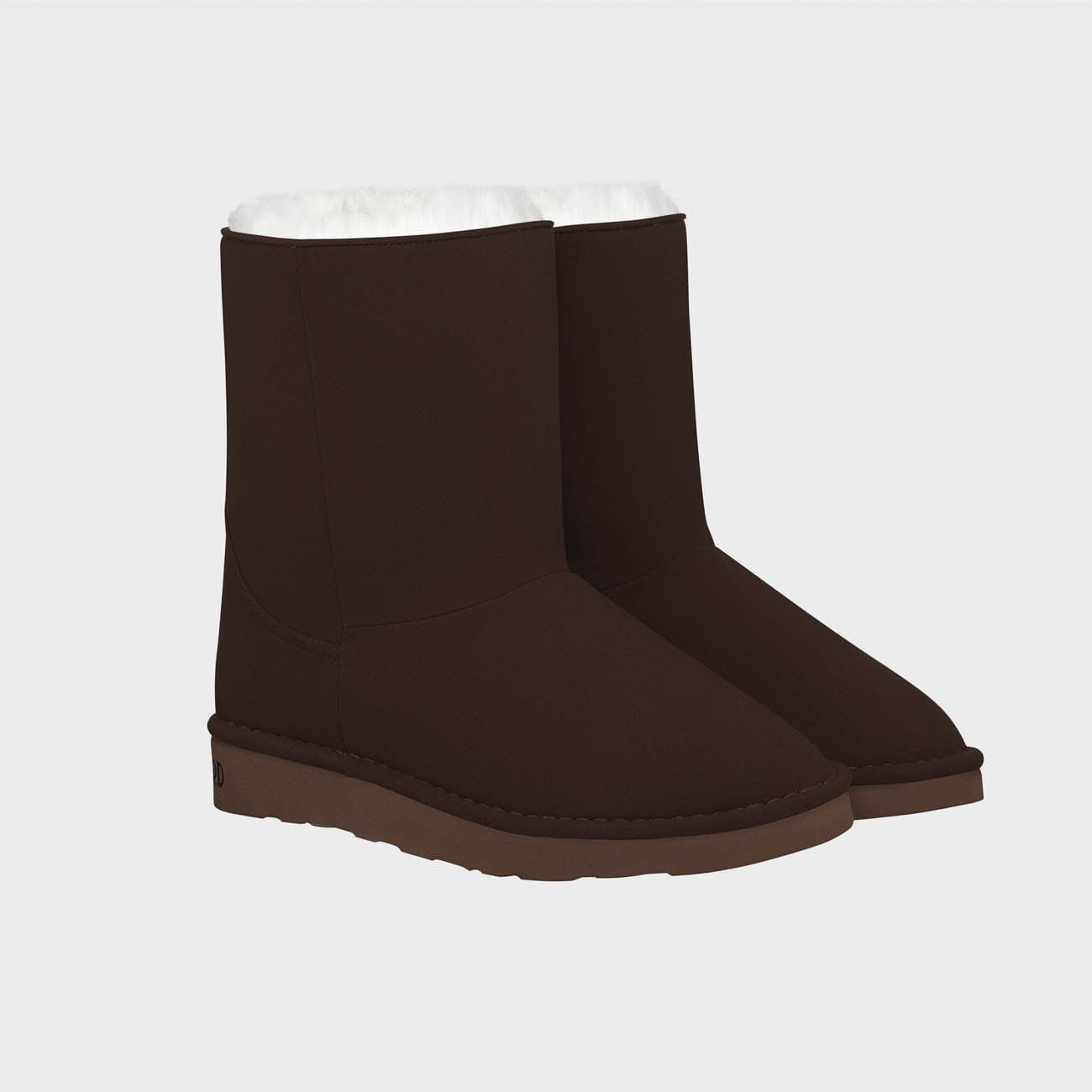 Classic Unisex Vegan Faux Fur Lined Boots for Men & Women | Winter Snow Boots, Waterproof & Warm | Multiple Colors (Black, Brown, Gray) | Perfect for Outdoor Activities, Hiking, and Casual Wear