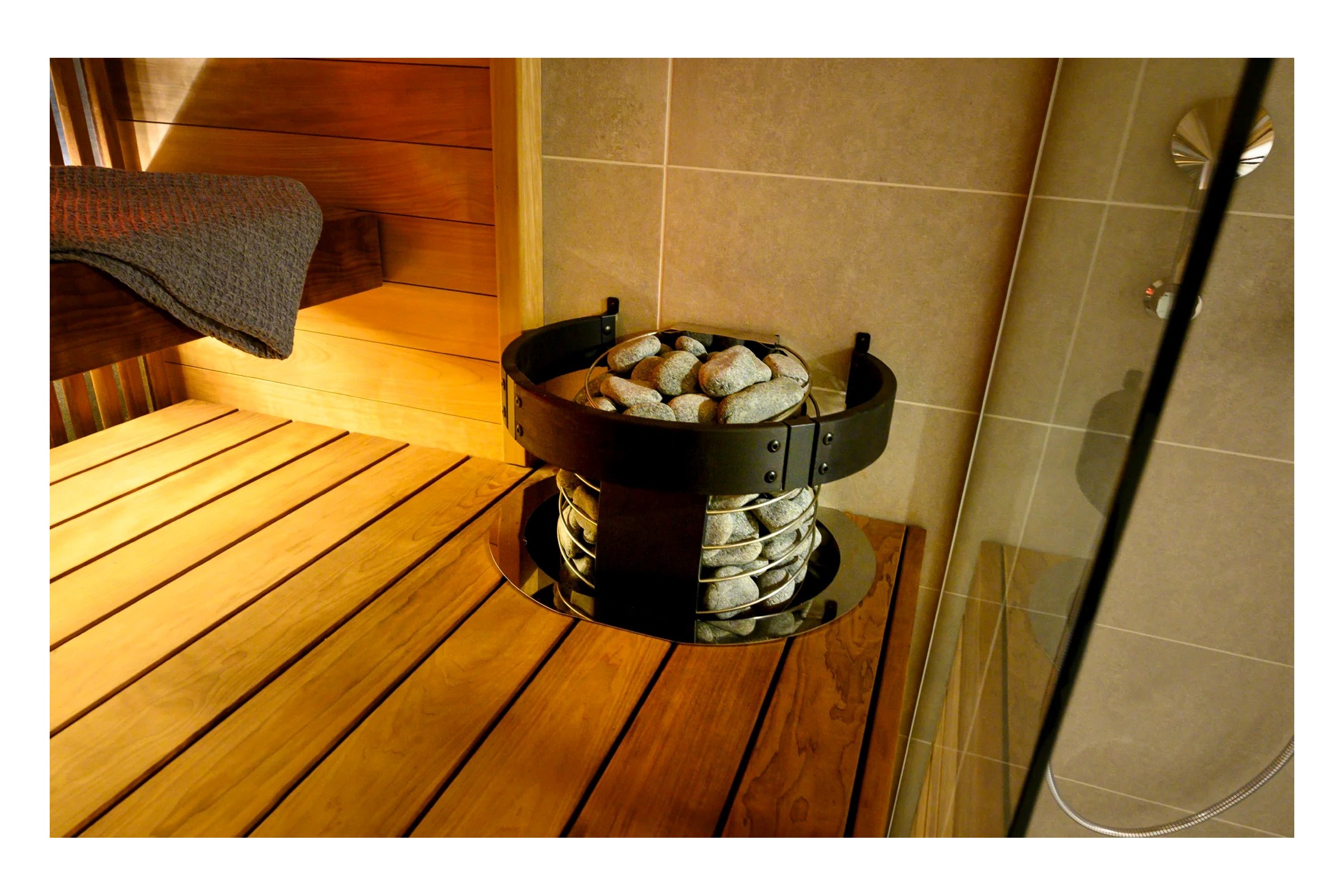 Harvia Spirit Electric Sauna Heater with Xenio WiFi Control - Smart Home Spa & Wellness Solution for Indoor Sauna Rooms