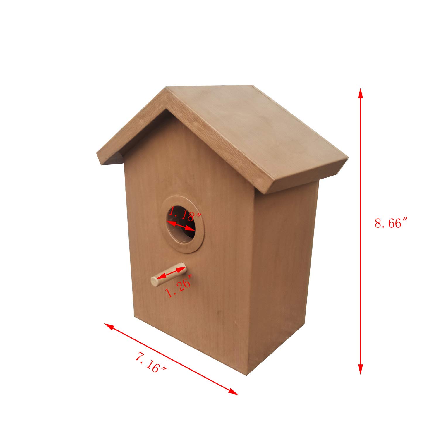 FixtureDisplays® Clear Window Bird Feeder with Mirrored Back - Suction Cup Mount for Outdoor Bird Watching - Perfect for Garden, Patio & Window Viewing