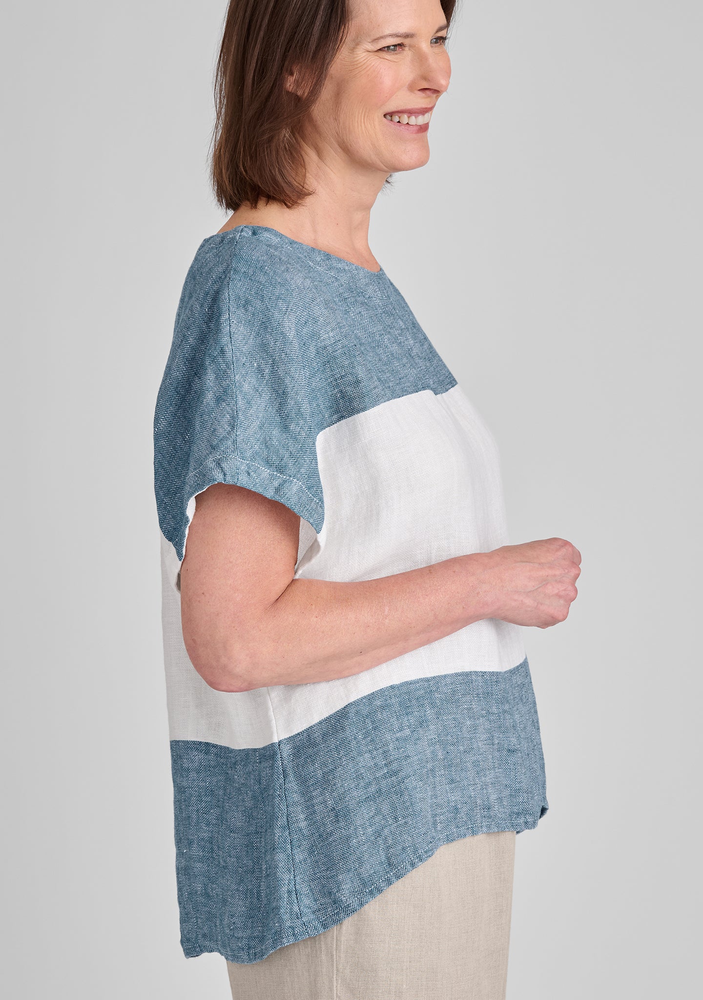 Stylish Back Slit Linen Shirt for Women - Breathable Summer Top with Elegant Design - Perfect for Casual Outings, Beach Trips, and Office Wear
