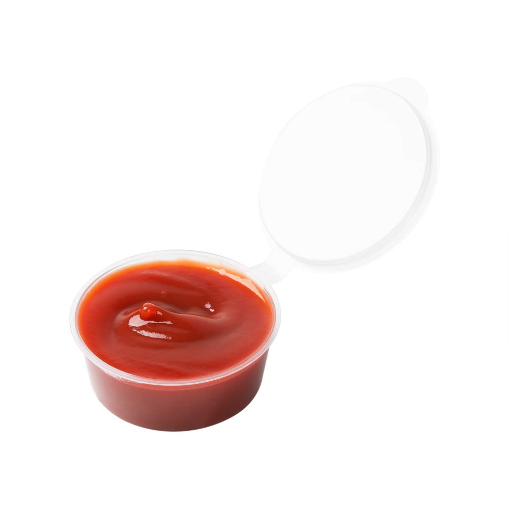 Restaurantware RW Base 4oz Jello Shot Cups - 2000 Pack Microwave-Safe Disposable Plastic Containers for Sauces, Condiments & Toppings | Crack-Resistant Clear Portion Cups for Catering, Parties & Food Sampling