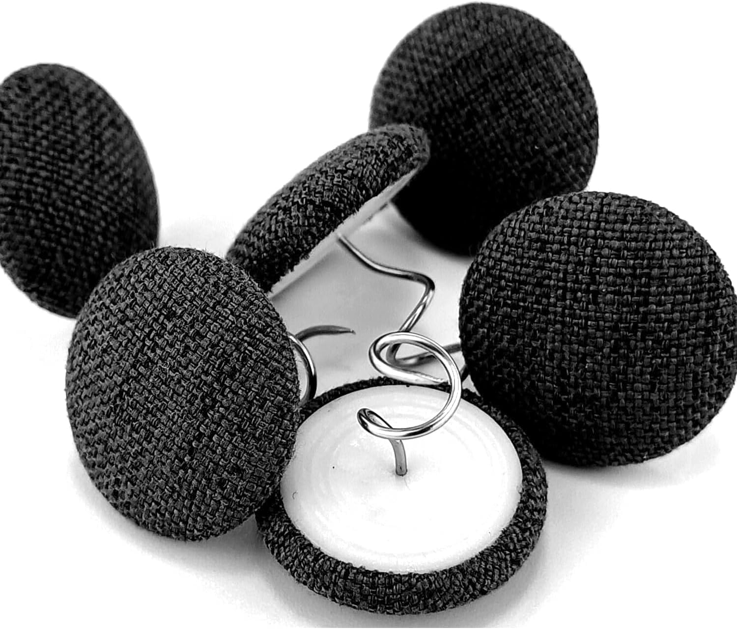 Twist Upholstery Pins for Slipcovers & Bed Skirts - 12 Pack Black - Secure Furniture Covers