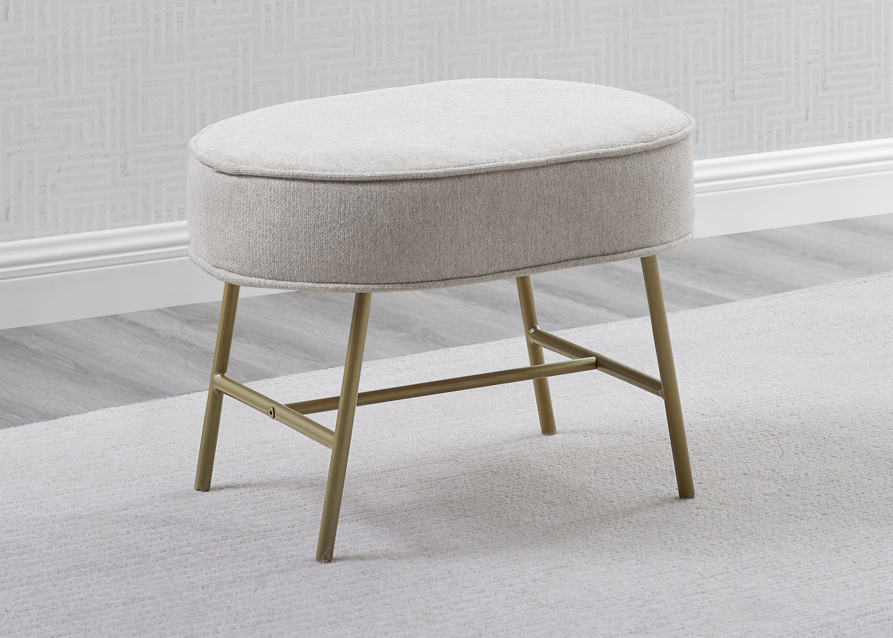 Ella Ottoman with LiveSmart Evolve Fabric - Modern Storage Footrest for Living Room, Bedroom & Office - Soft & Durable Upholstered Stool with Hidden Storage Compartment - Perfect for Small Spaces & Home Decor