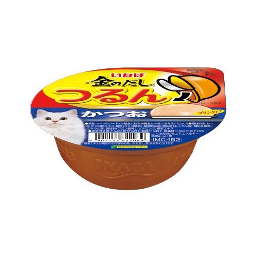 INABA CIAO Golden Cup Flavored Wet Cat Food - Grain-Free Tuna & Chicken Recipe - 65g/80g Cans for Adult Cats - Perfect for Mealtime, Travel & Treats