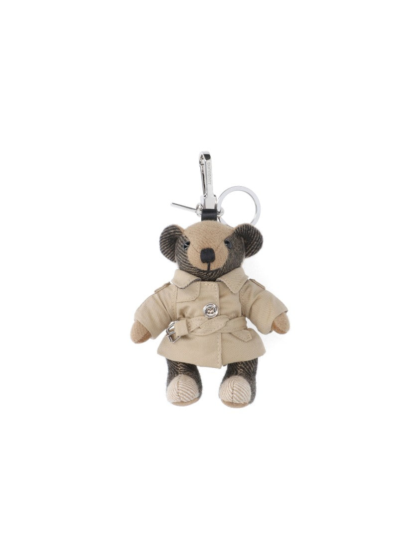 Thomas Trench Keychain - Stylish Beige Leather Key Ring for Men & Women | Perfect for Keys, Gift Giving, and Everyday Carry