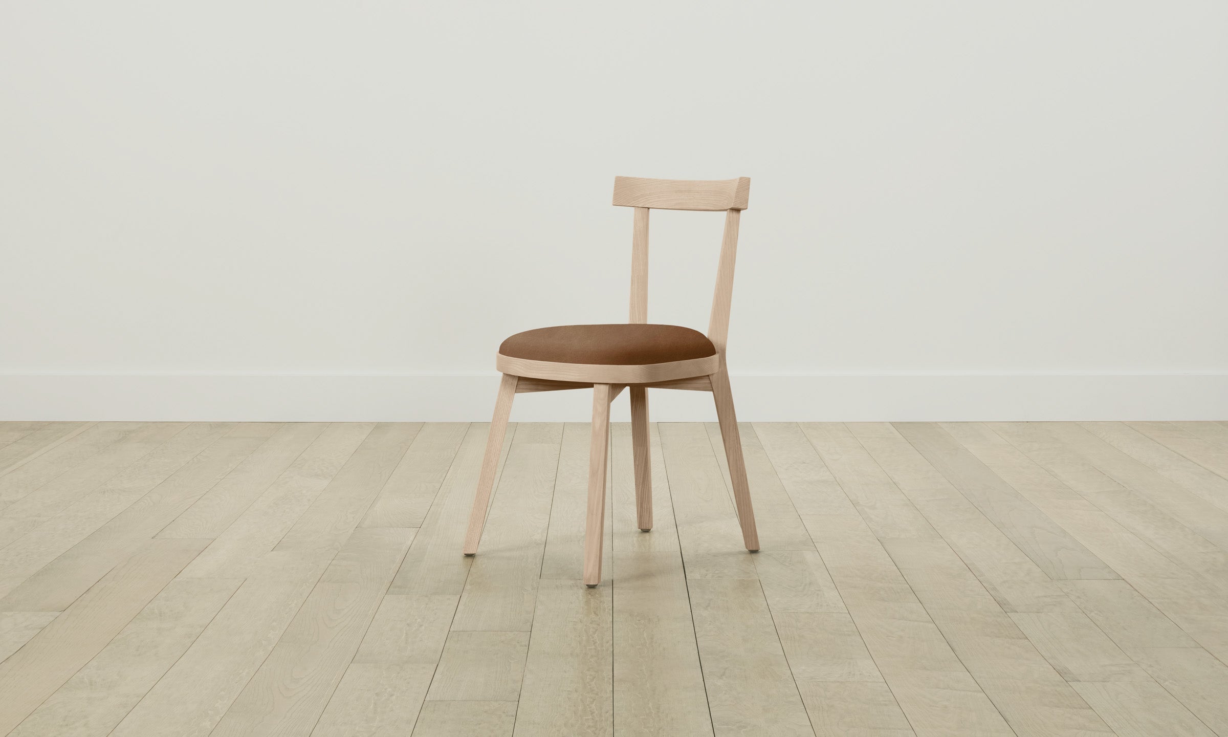 Allen Dining Chair - Premium Tuscan Leather in Cognac Brown - Perfect for Kitchen, Dining Room & Office Decor