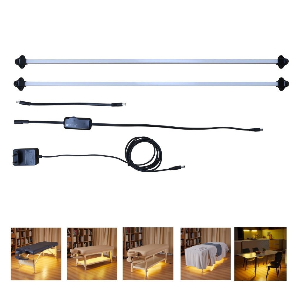 Master Massage Galaxy Ambient Lighting System - 3500K Warm LED Strips for Massage Tables | Spa Atmosphere Light for Relaxation & Therapy Rooms