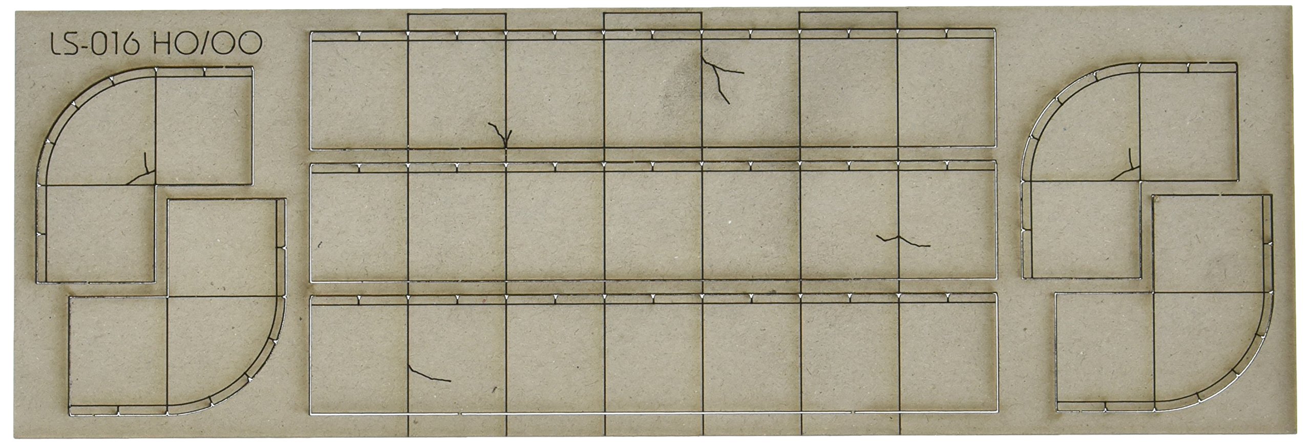 Bachmann Industries HO Scale Concrete Sidewalk Toy - Realistic Model Train Scenery for Dioramas & Railroad Layouts