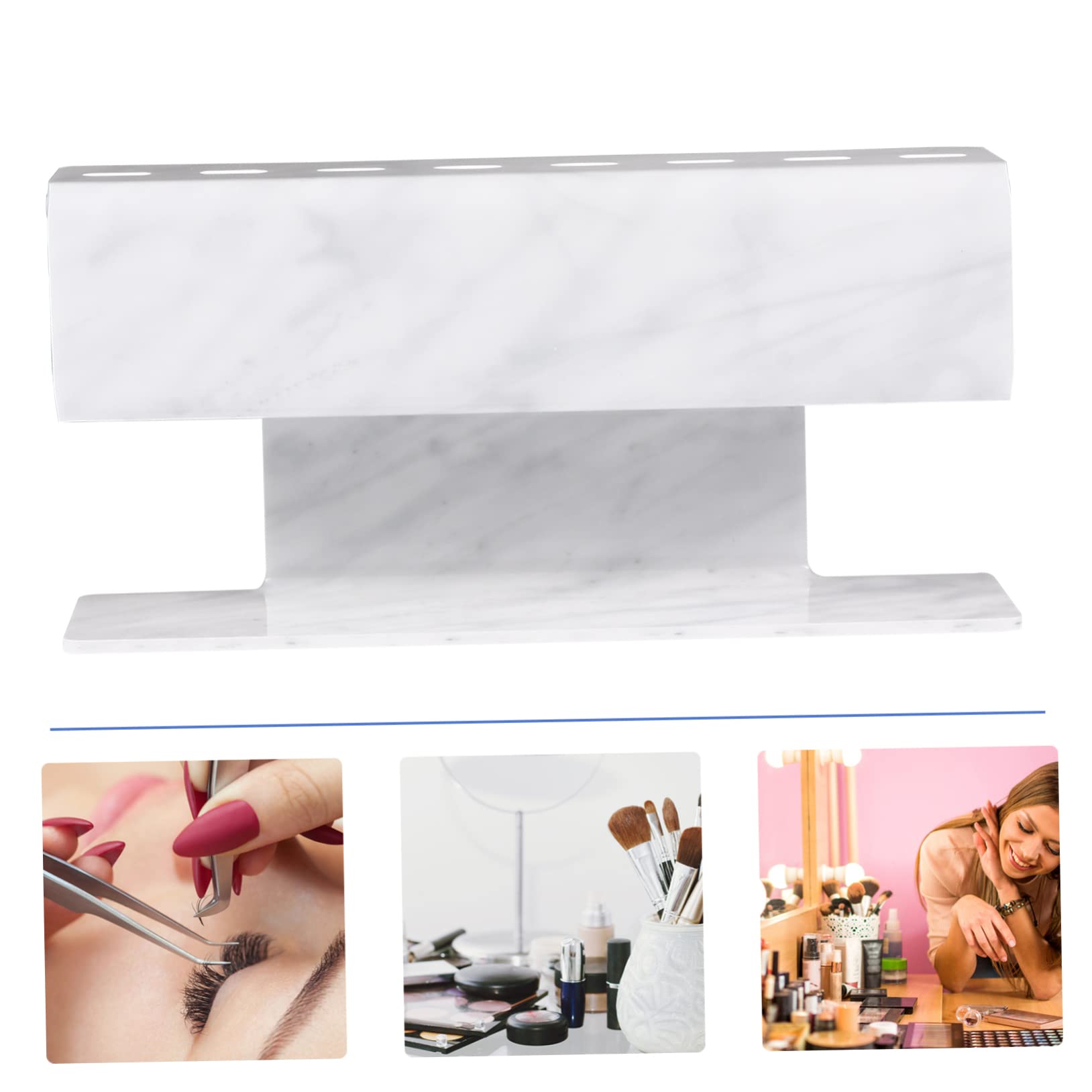 Healeved Acrylic Eyelash Tweezer Holder & Organizer Stand - 17x8cm Makeup Tool Display for Eyelash Extensions, Salon & Professional Use - Perfect for Beauty Counter Organization and Tweezer Storage