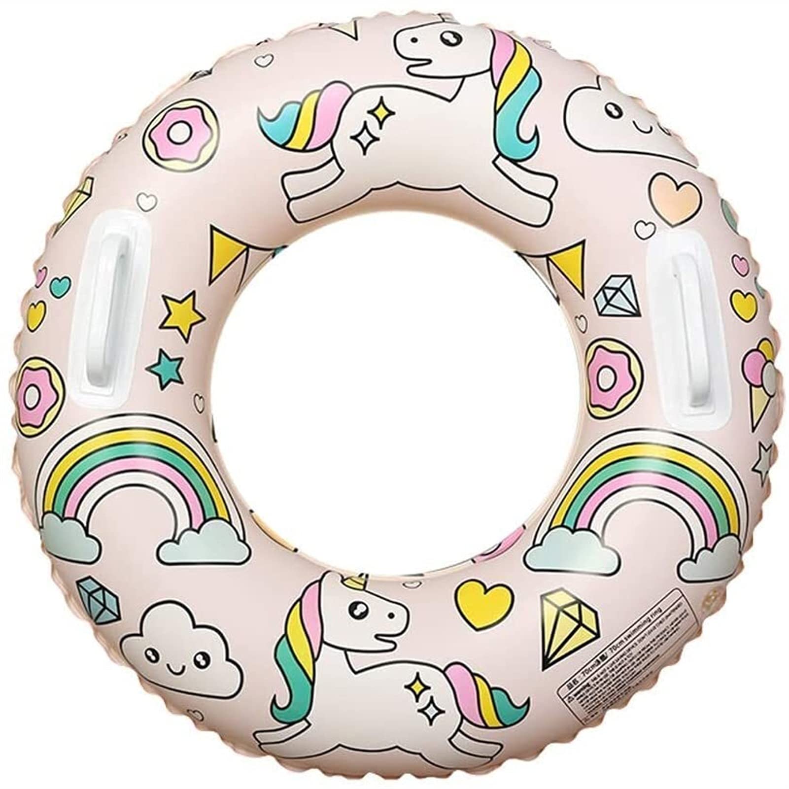 Premium Inflatable Pool Floats - 70cm Swimming Tubes & Floaties for Adults & Kids - Perfect for Pool Parties, Beach Vacations & Summer Fun - Durable Summer Water Toys & Pool Supplies