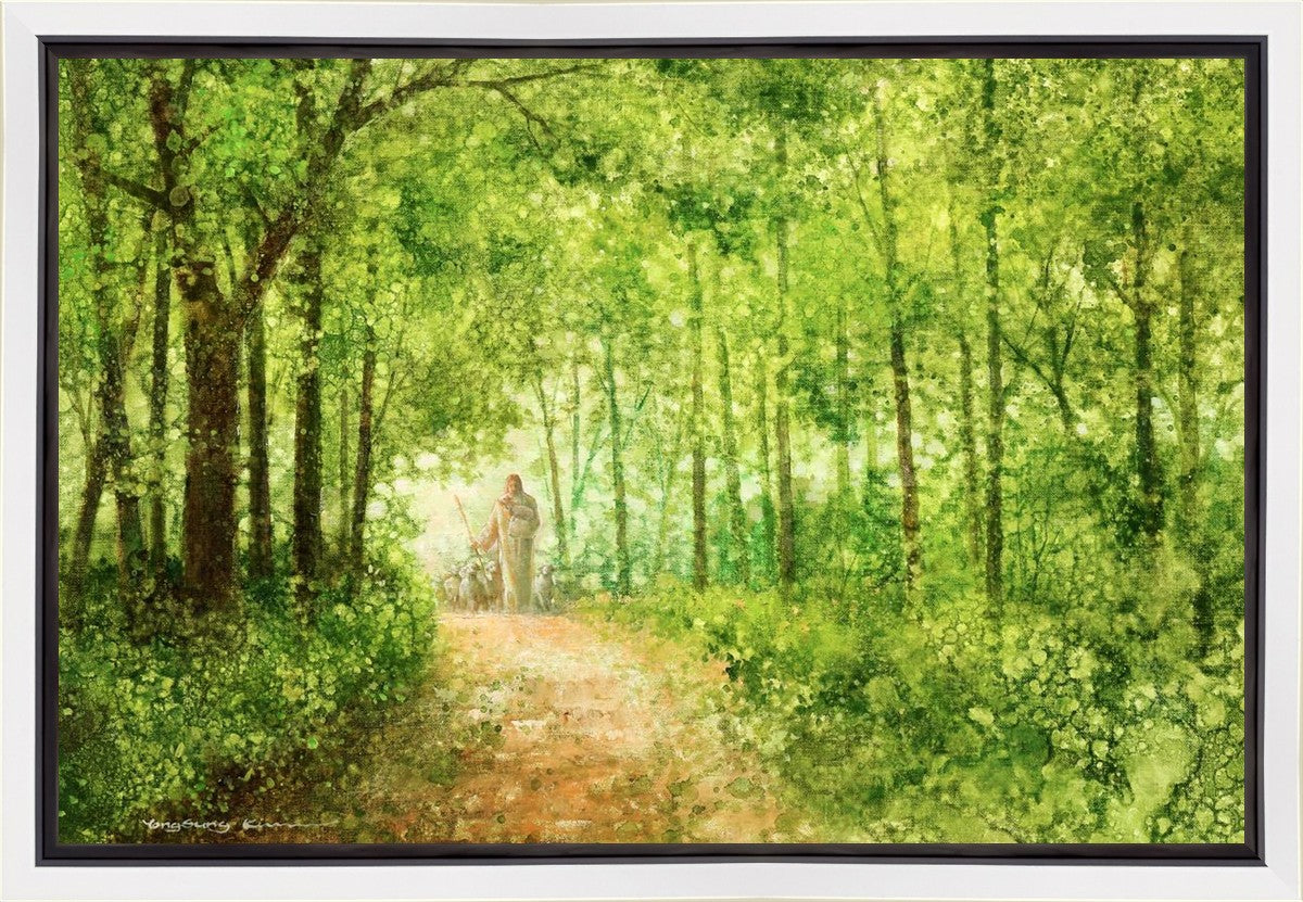 Lead Thou Me On Gallery Wrap Canvas - Inspirational Christian Wall Art for Home, Office & Church Decor - Perfect for Living Room, Bedroom & Prayer Spaces