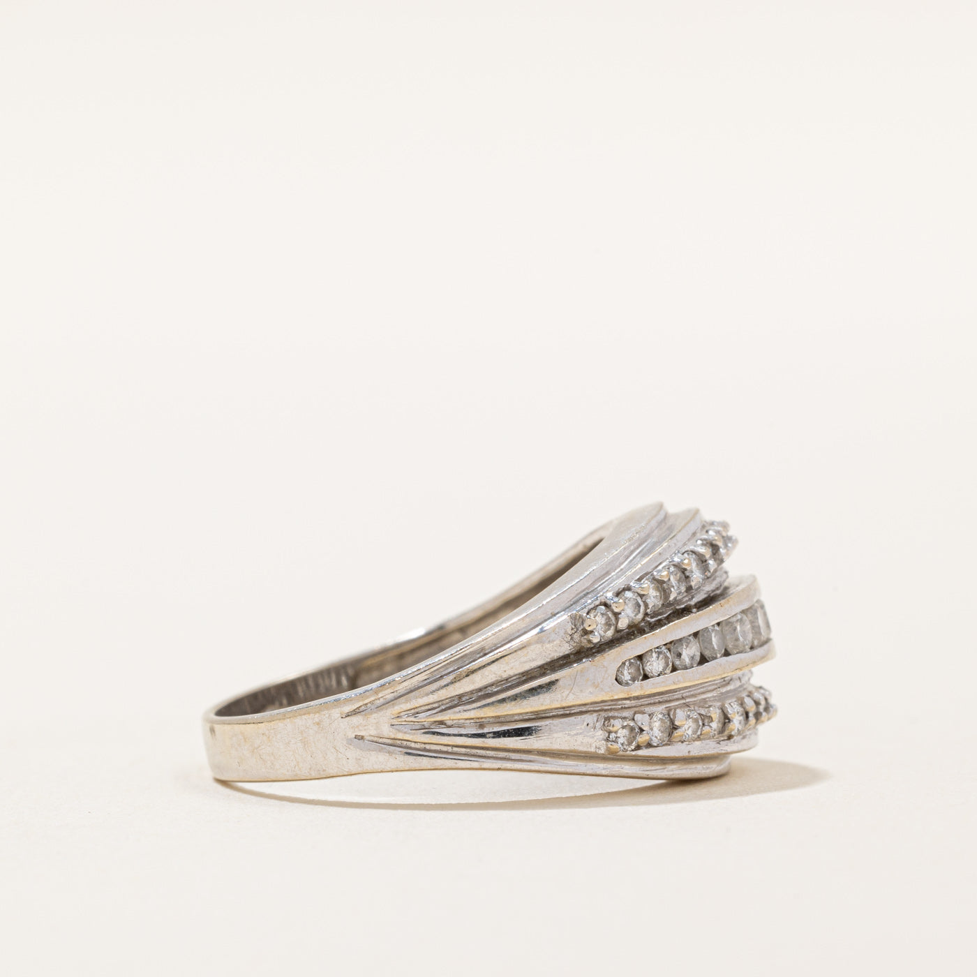 0.57ctw Diamond Cocktail Ring for Women - Size 6.5 | Elegant Statement Jewelry for Parties, Weddings & Special Occasions