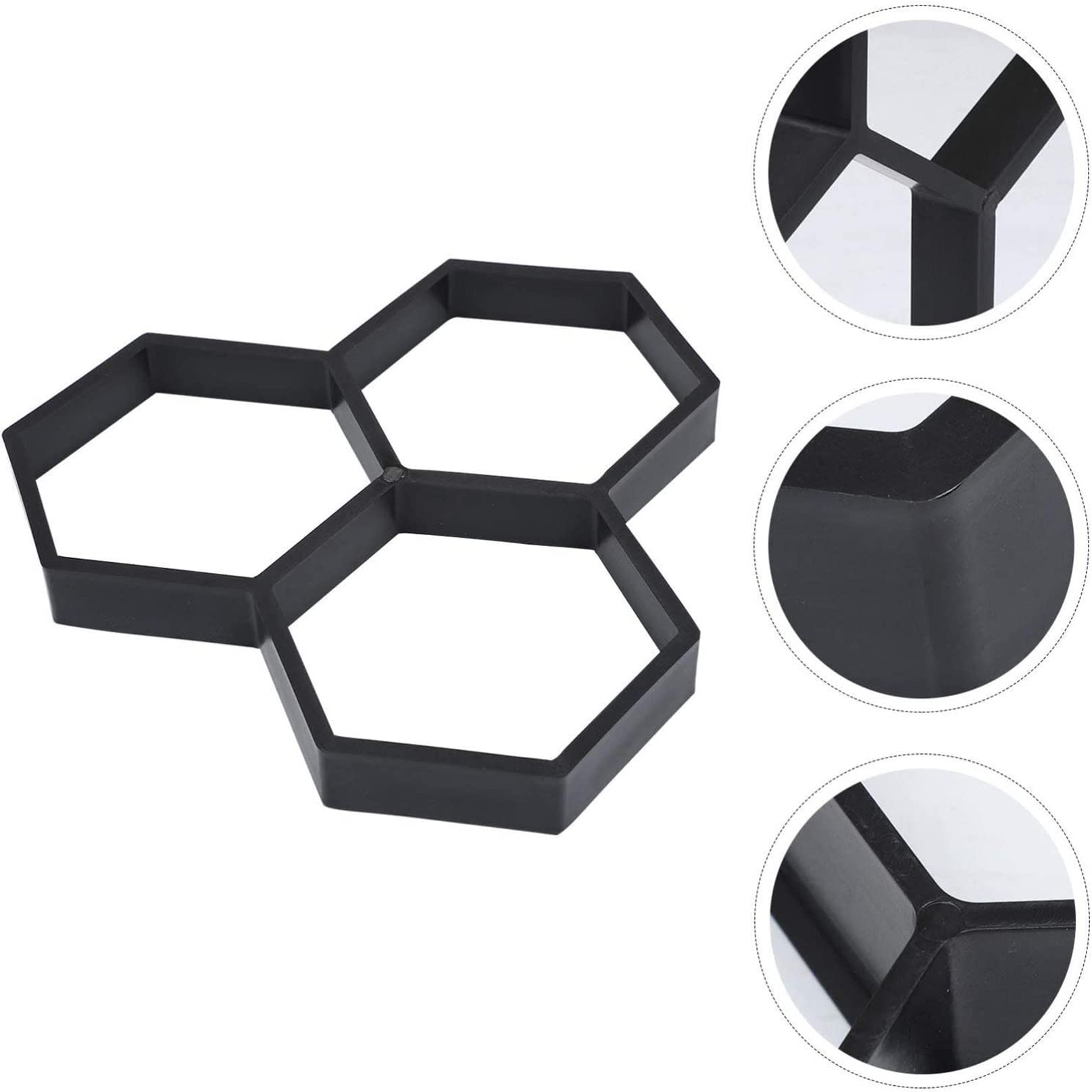 Reusable Hexagon Concrete Molds for DIY Walkway & Stepping Stones - Cement Path Maker for Lawn, Patio, Garden & Outdoor Pavement (Perfect for Creating Beautiful Garden Pathways & Landscape Designs)