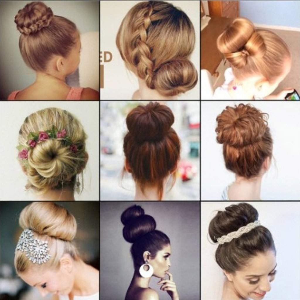 Vhshppy Magic Roll Hair Donut Bun Maker - DIY Foam Hair Ring Shaper for Women | Quick Snap Hair Styler for Updos, Ponytails & Special Occasions