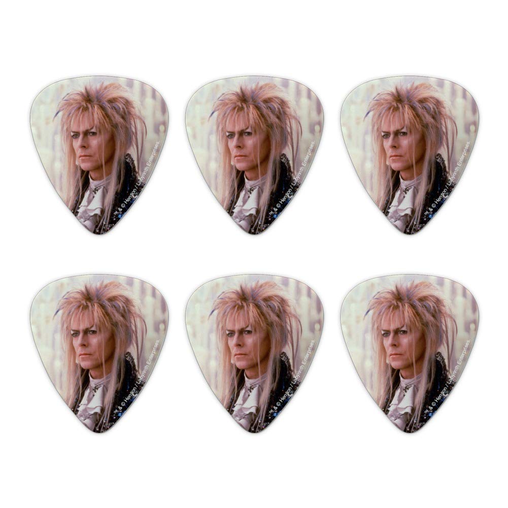 David Bowie as Jareth from Labyrinth Novelty Guitar Picks - Medium Gauge Set of 6 - Perfect for Bowie Fans, Collectors & Guitar Players