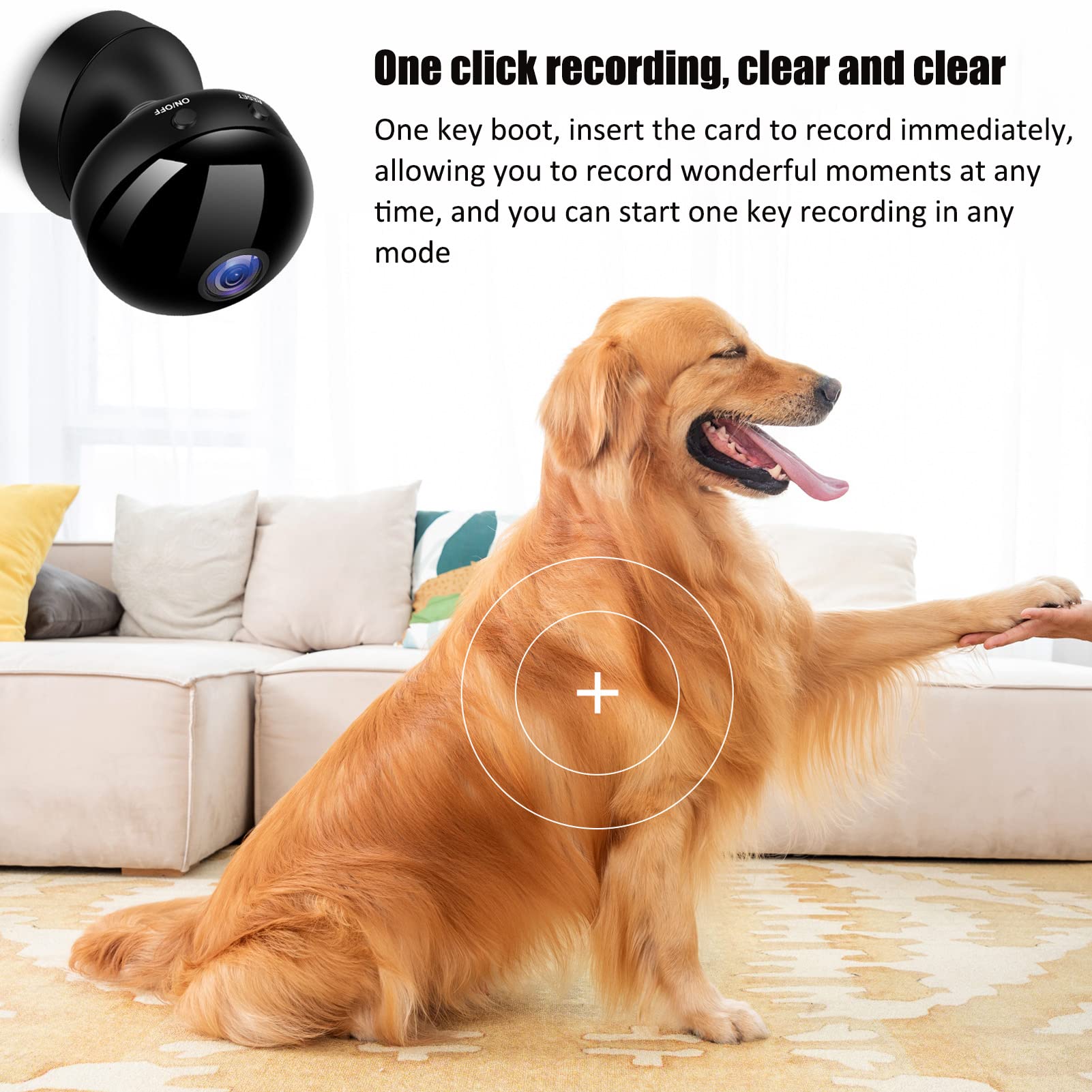 PUSOKEI Outdoor Wireless Security Camera - 1080P HD WiFi IP Camera with 150° Wide Angle, Motion Detection & Night Vision for Home Surveillance - Ideal for Backyard, Garage, and Front Door Monitoring