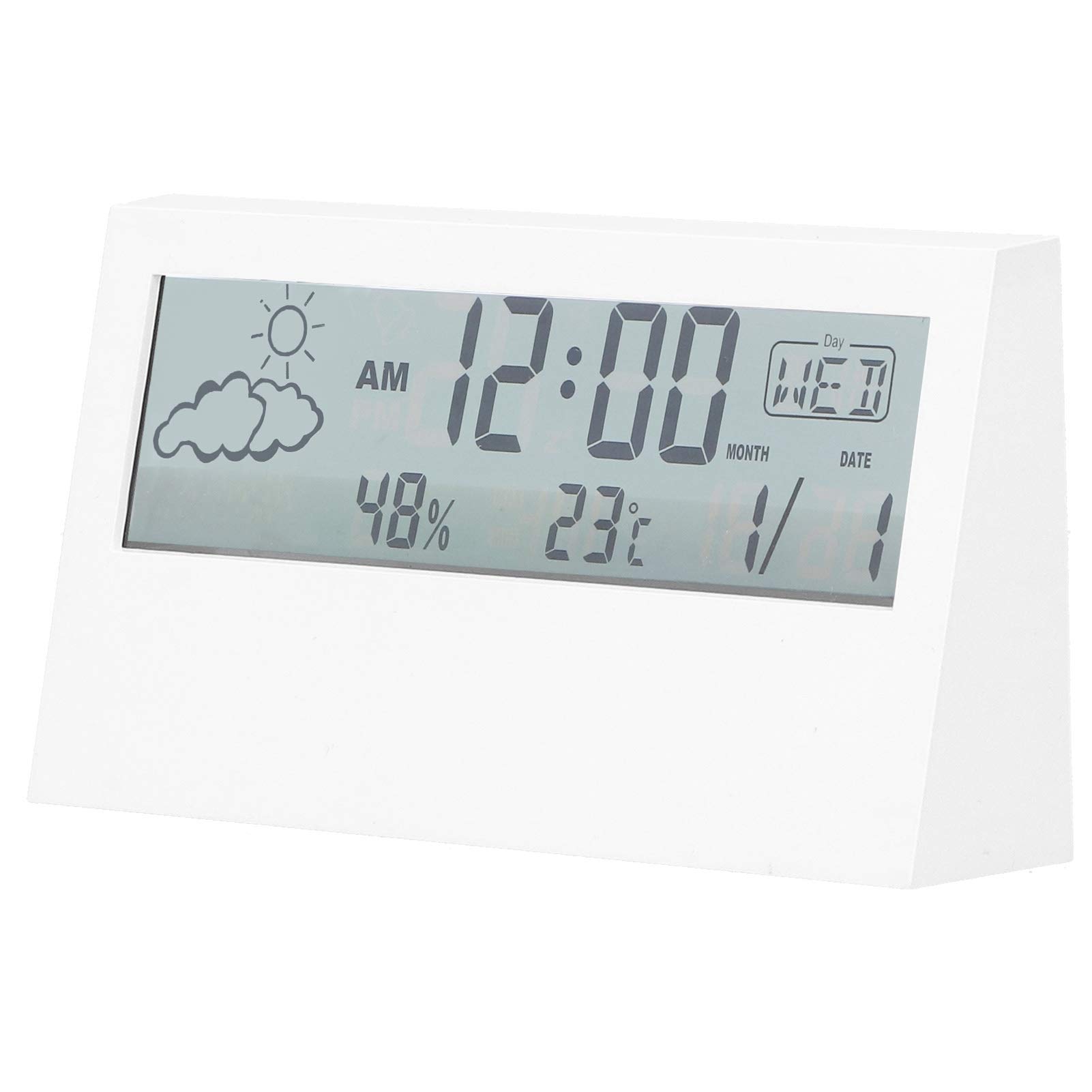 ENZZ Modern Digital Alarm Clock with LED Display - Easy-to-Use Electronic Bedside Clock for Home, Office & Travel | Wake Up Gently with Adjustable Volume & Snooze Function