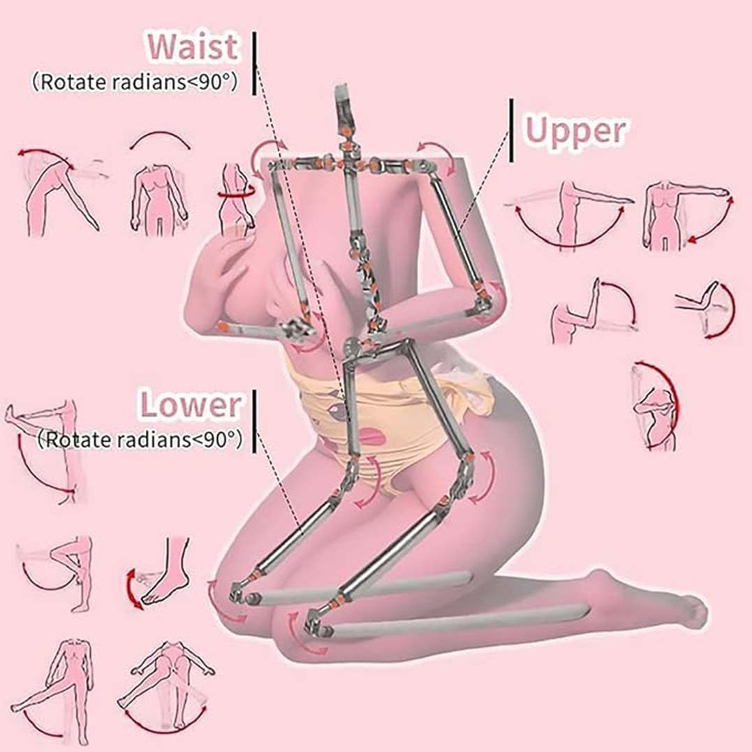 Realistic TPE Full Body Sex Doll for Men - Silicone Love Doll with Metal Movable Skeleton & Lifelike Female Torso - Adult Sex Toy for Various Positions | Perfect for Home Use, Fantasy Fulfillment & Discreet Pleasure