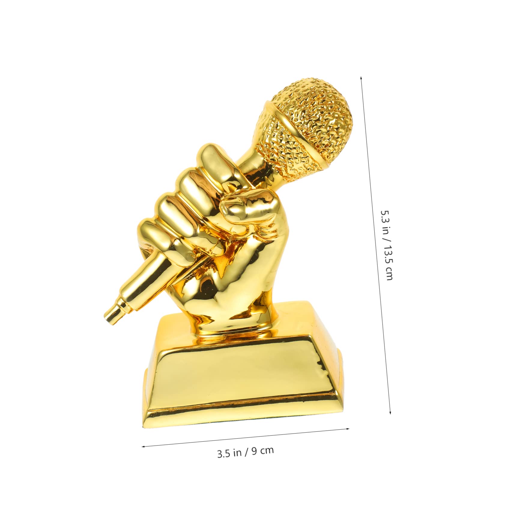 Funny Microphone Trophy Award - Sosoport Musical Participation Prize - Synthetic Resin Novelty Trophy for Karaoke Parties, Singing Competitions & Talent Shows