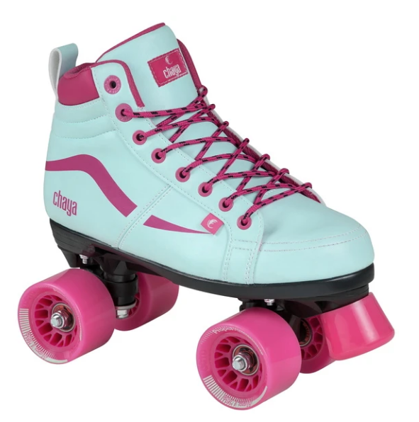 Chaya Glide Turquoise Roller Skates for Women - Premium Outdoor & Indoor Quad Skates with Lightweight Aluminum Frame - Perfect for Rink, Park, Fitness & Street Skating