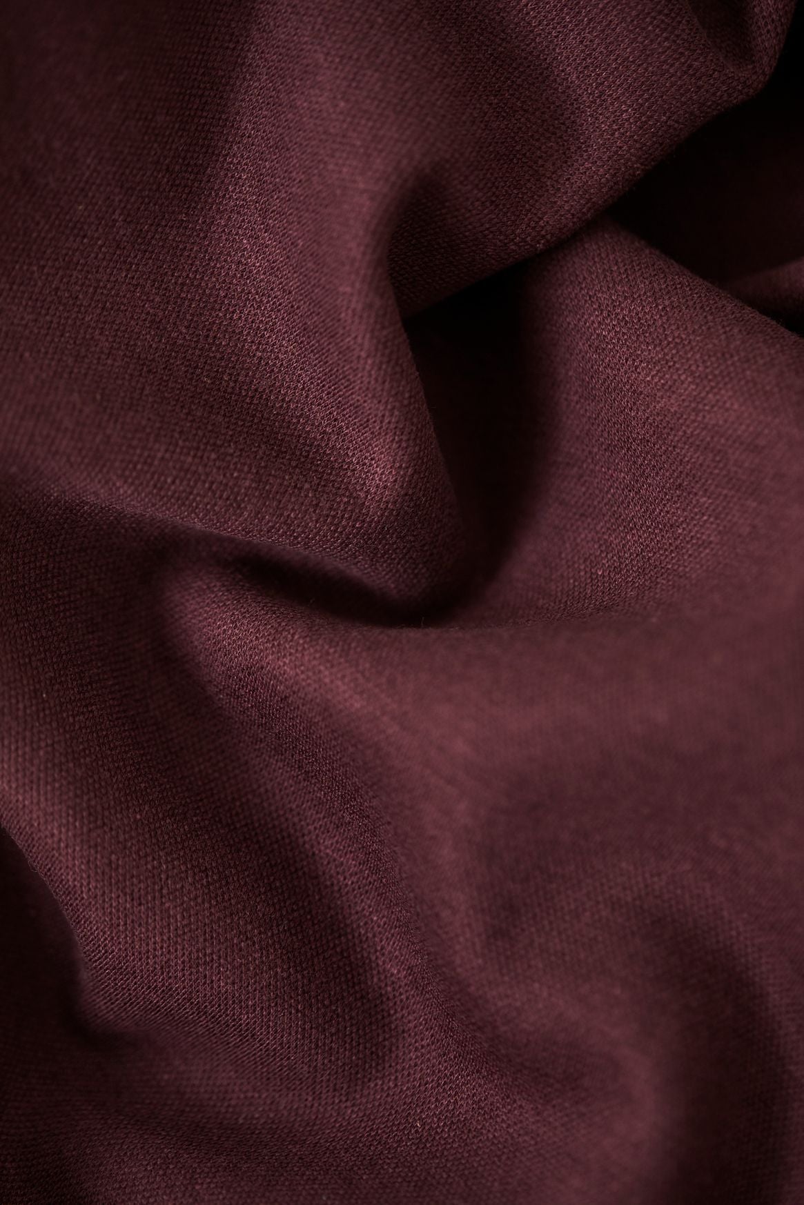Two Face Coda Interlock with TENCEL™ Fibers - Soft & Breathable Fabric in Meet Milk & Maroon Colors - Perfect for Loungewear, Pajamas & Comfortable Home Outfits