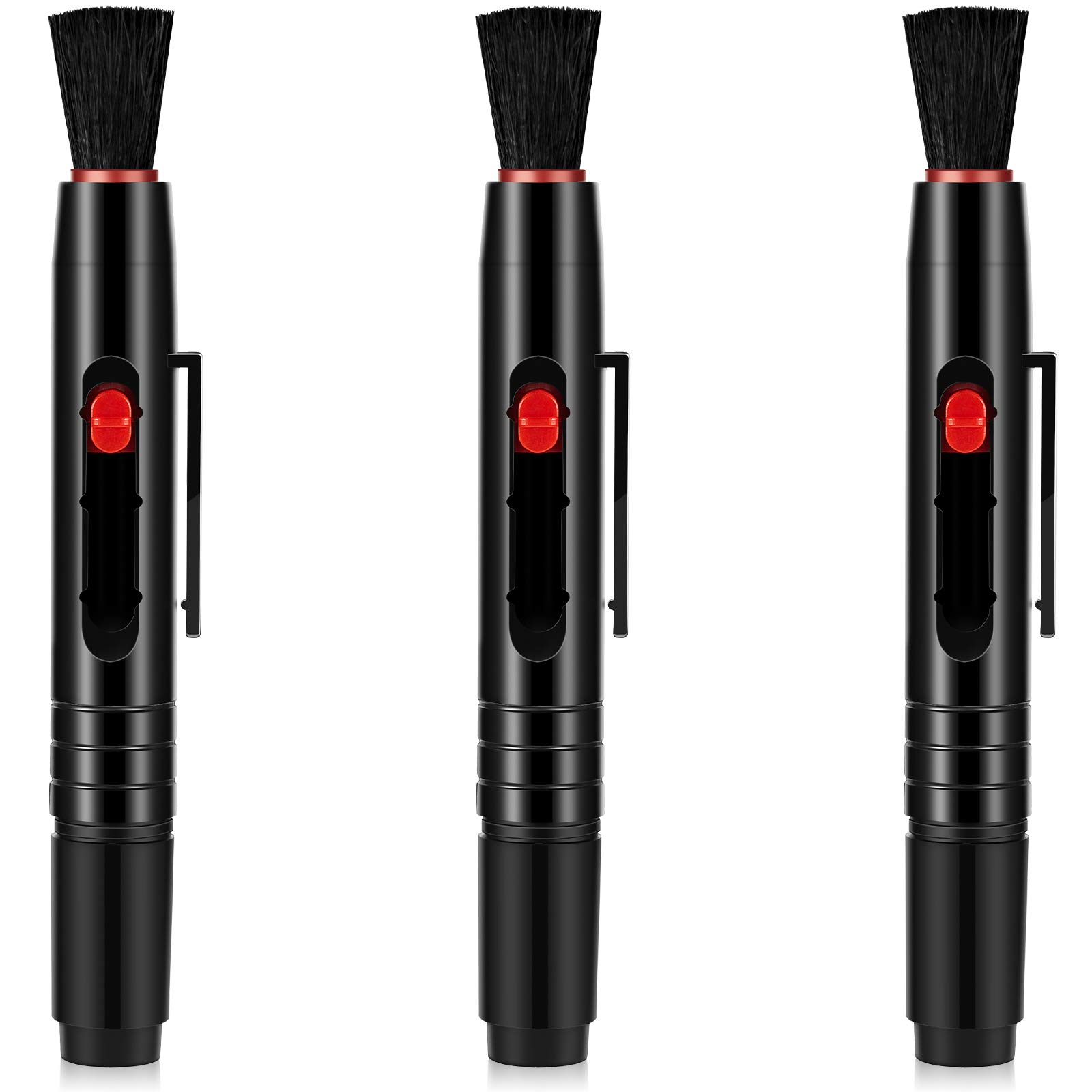 3-Piece Multifunction Lens Cleaning Pen Set - Camera Lens Brush for DSLR, Telescope, Phone & Screen Cleaning - Perfect for Photographers, Stargazers & Tech Enthusiasts
