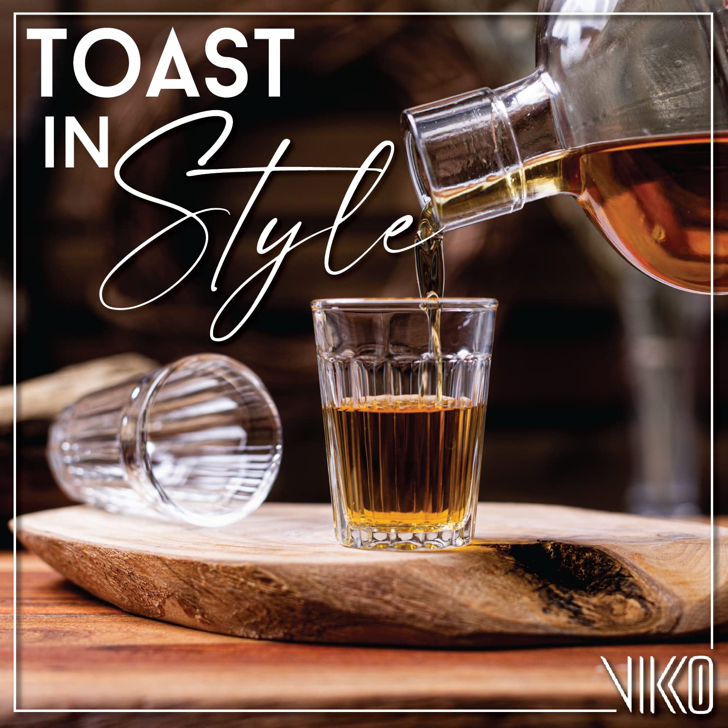 Vikko 1.5 Ounce Shot Glasses Set of 12 - Durable Small Liquor & Spirit Glasses for Tequila, Whiskey, Espresso - Perfect for Home Bars, Parties & Cocktail Making (Madelina)