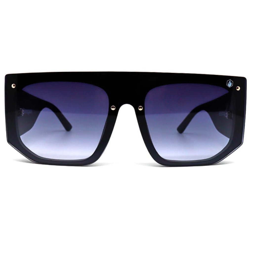 Bonfire Rodeo Black Polarized Sunglasses for Men & Women - UV Protection, Stylish Outdoor Shades for Driving, Beach, Hiking & Summer Activities