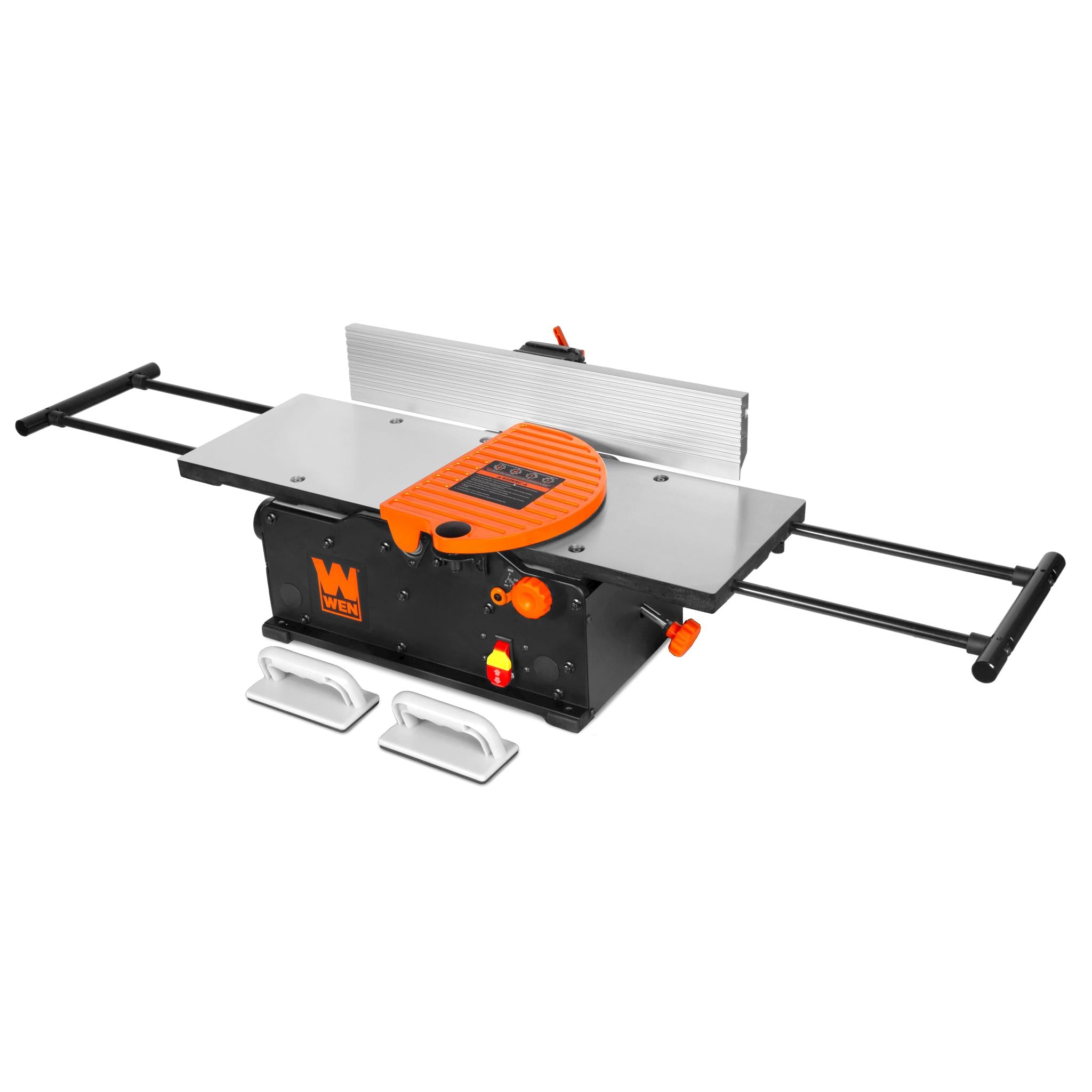 WEN JT1020H 12 Amp 10 Inch Spiral Benchtop Jointer with Extendable Cast Iron Table - Perfect for Woodworking, DIY Projects & Professional Cabinet Making