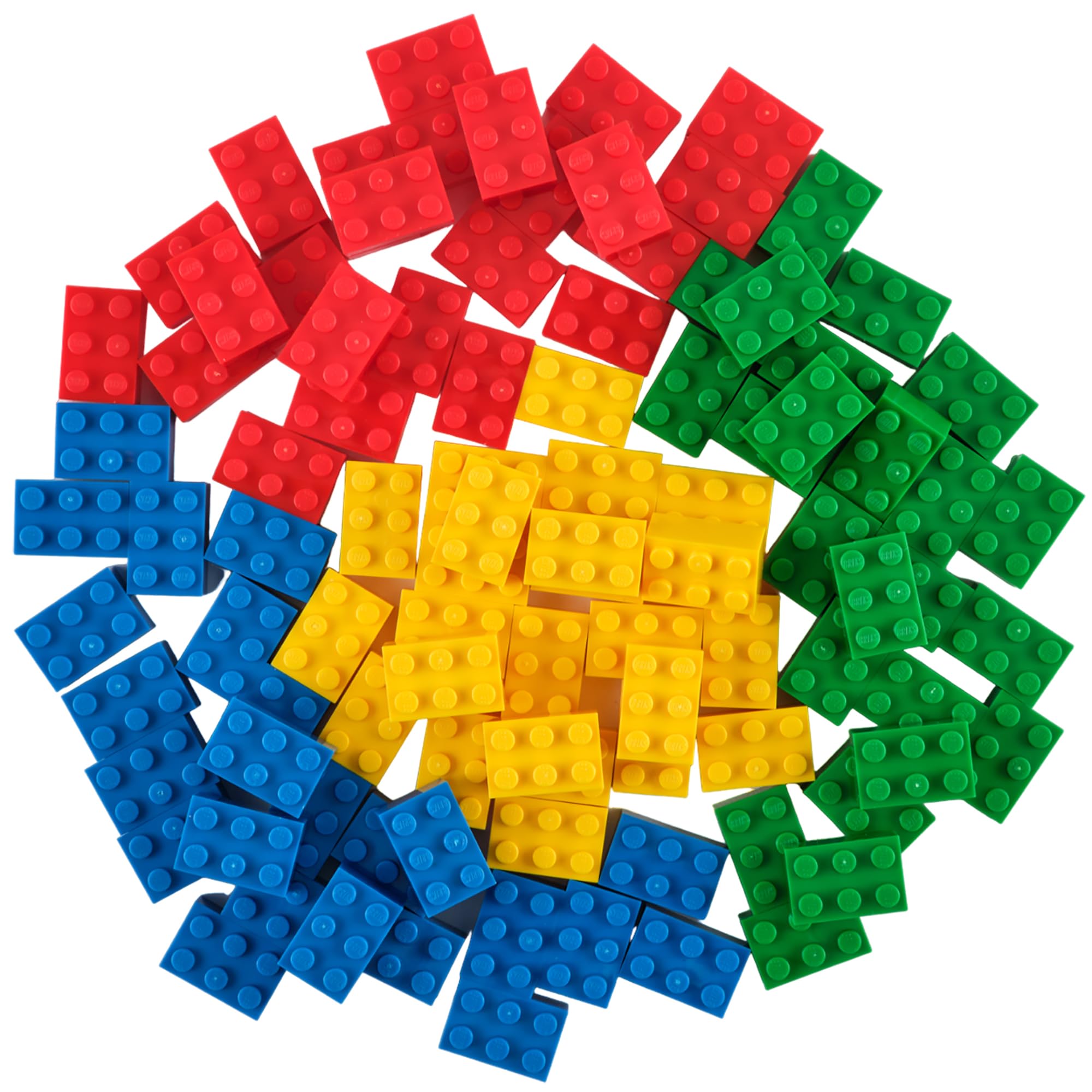 Strictly Briks 96-Piece Building Blocks Set - Compatible with Lego Classic Bricks (Blue, Green, Red, Yellow) | 2x3 Studs Creative Construction Toy for Kids Ages 3+ | STEM Learning & Imaginative Play | 100% Compatible with All Major Brands | Perfect for Birthday Gifts & Classroom Activities