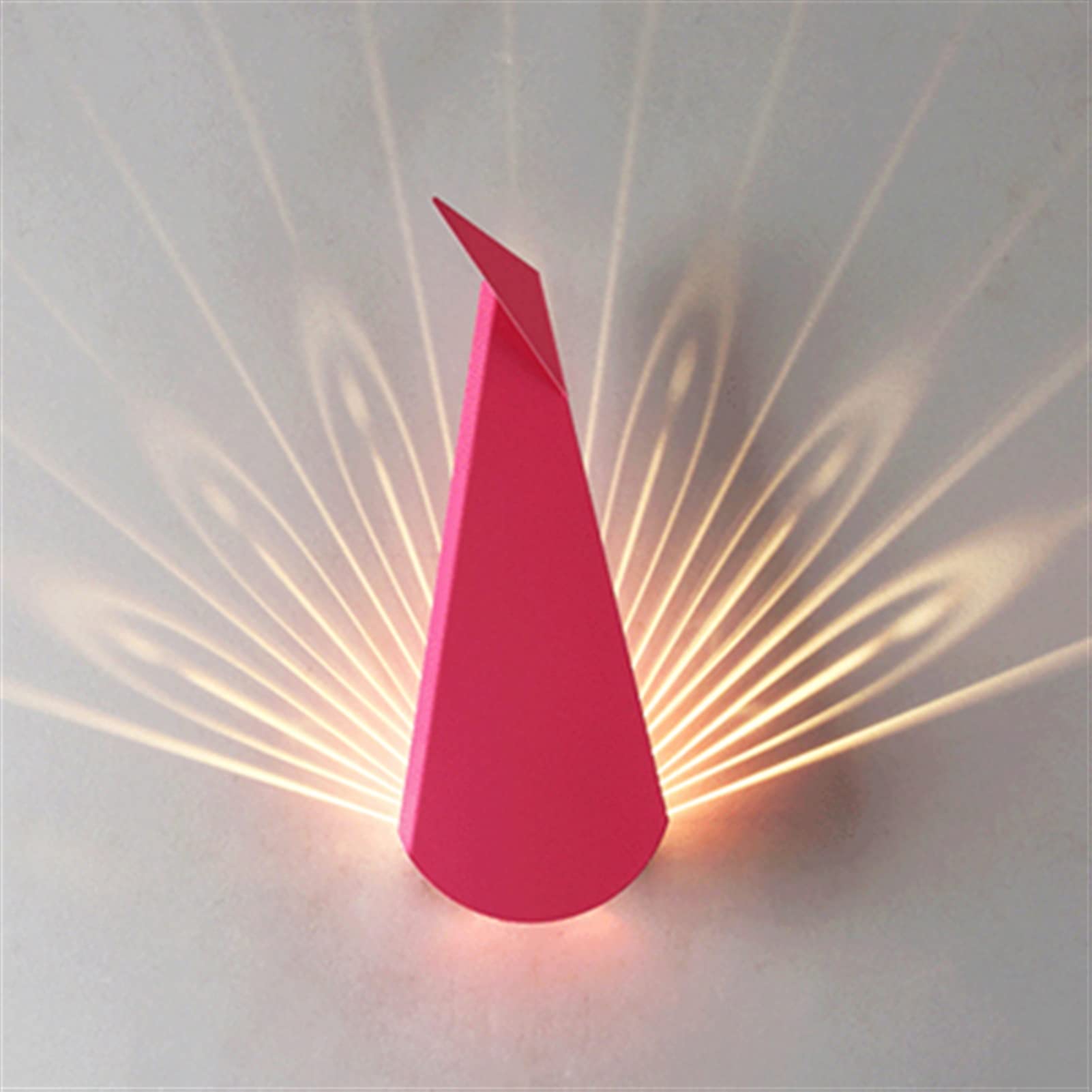 3W LED Wall Lamps Indoor - Modern Wall Sconce Light Fixture for Bedroom, Living Room & Hallway Decor, AC110V/220V Compatible, Black/Pink Color Options - Perfect for Ambient Lighting and Home Decoration
