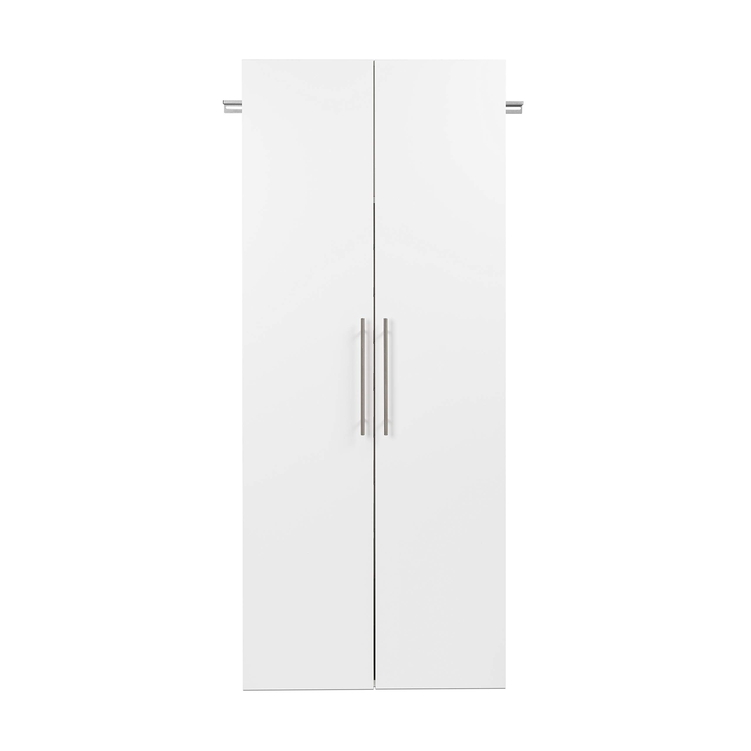 Prepac 30-Inch Wall Mounted Shoe Storage Cabinet with 40 Cubbies - White (30