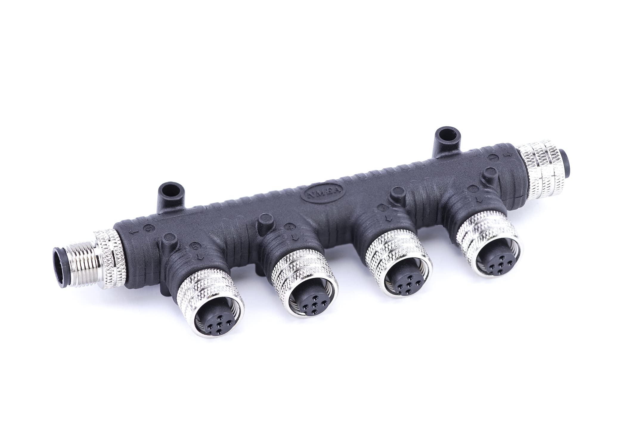 Sierra PC51110 NMEA 2000 Micro 4 T-Piece Connector - Marine Grade Metal Tee Fitting for Boat Engine & Navigation System Installation