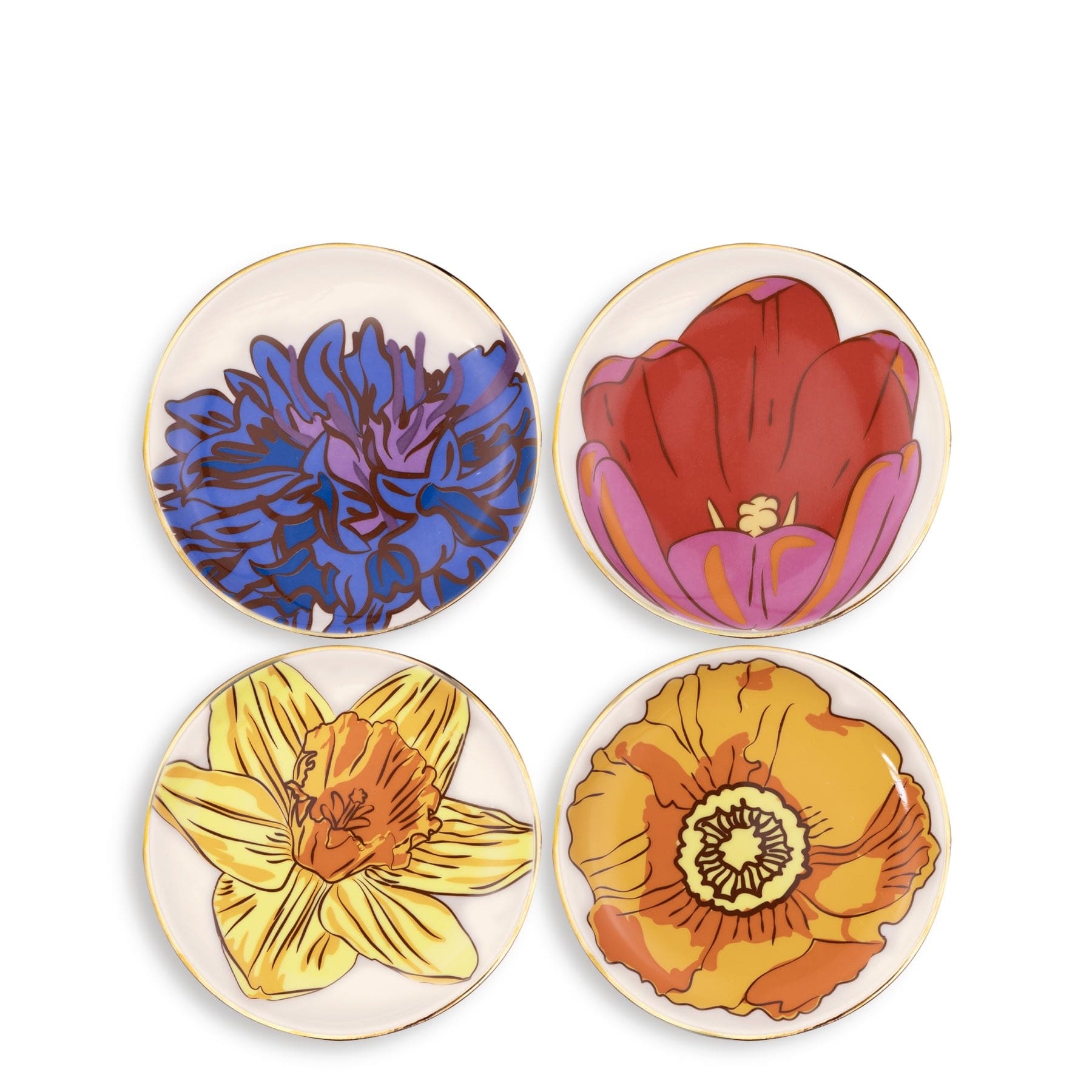 Premium Ceramic Coaster Set of 6 - Absorbent & Durable Drink Coasters for Coffee, Wine & Beverages - Perfect for Home, Office & Restaurant Use