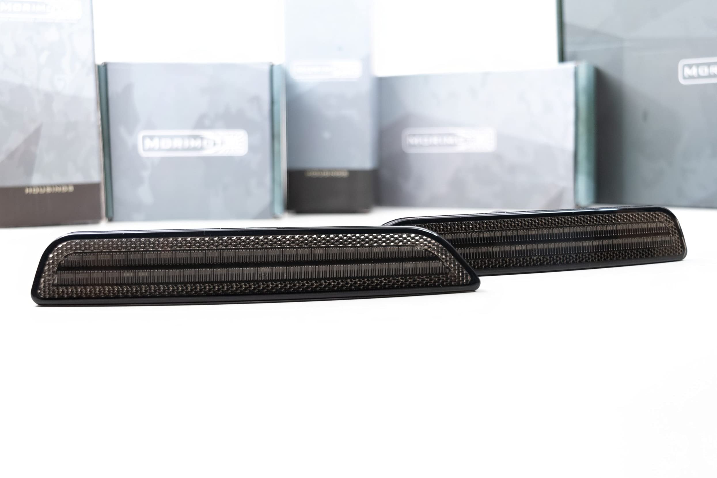 Morimoto XB LED Side Markers - Smoked Housing for Ford Mustang (2010-2014) | Plug & Play Assembly | Easy Installation | Front Amber LED Lights (LF7929) | Perfect for Night Driving & Car Customization