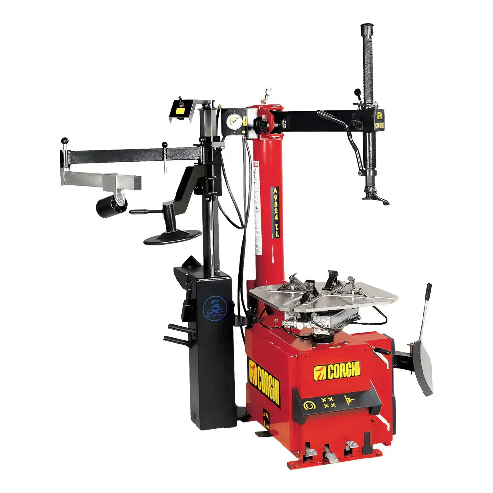 Corghi A9824TI 1500 Electric Tire Changer with Helper Arm (PU1500) - Professional Tire Changing Machine for Auto Shops & Garages - Perfect for Car, Truck & Motorcycle Tire Services