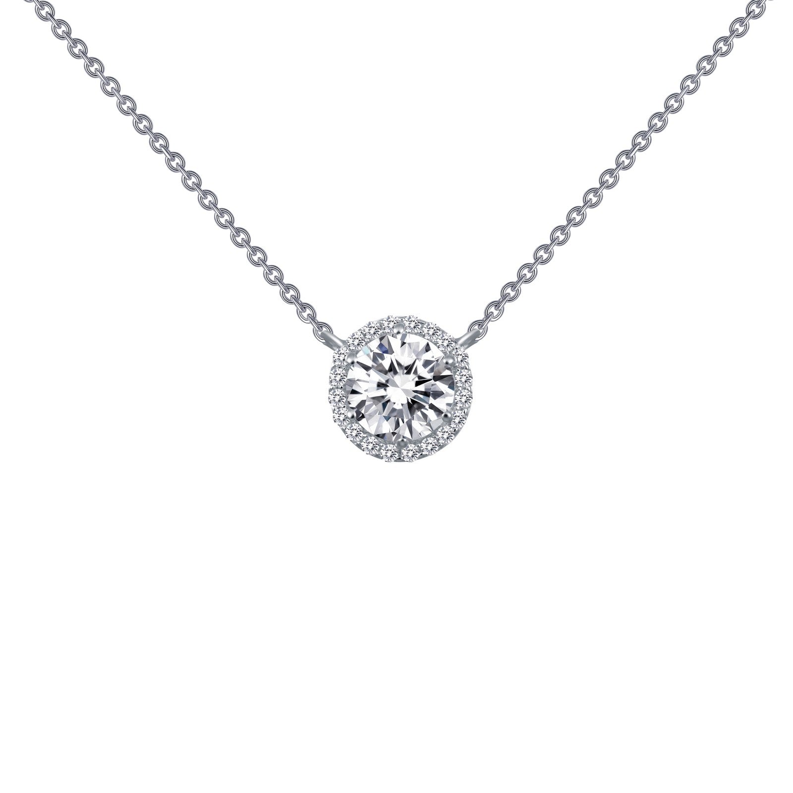 1.23 CTW Diamond Halo Pendant Necklace for Women - Elegant 14K Gold or Sterling Silver Jewelry Gift for Anniversary, Valentine's Day & Special Occasions