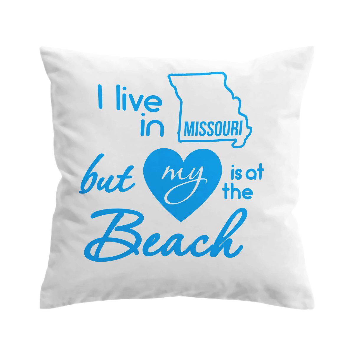 Beach Themed Pillow Cover - Coastal Decor for Home, Living Room, Bedroom | Perfect for Beach Lovers, Vacation Vibes & Wisconsin Homes