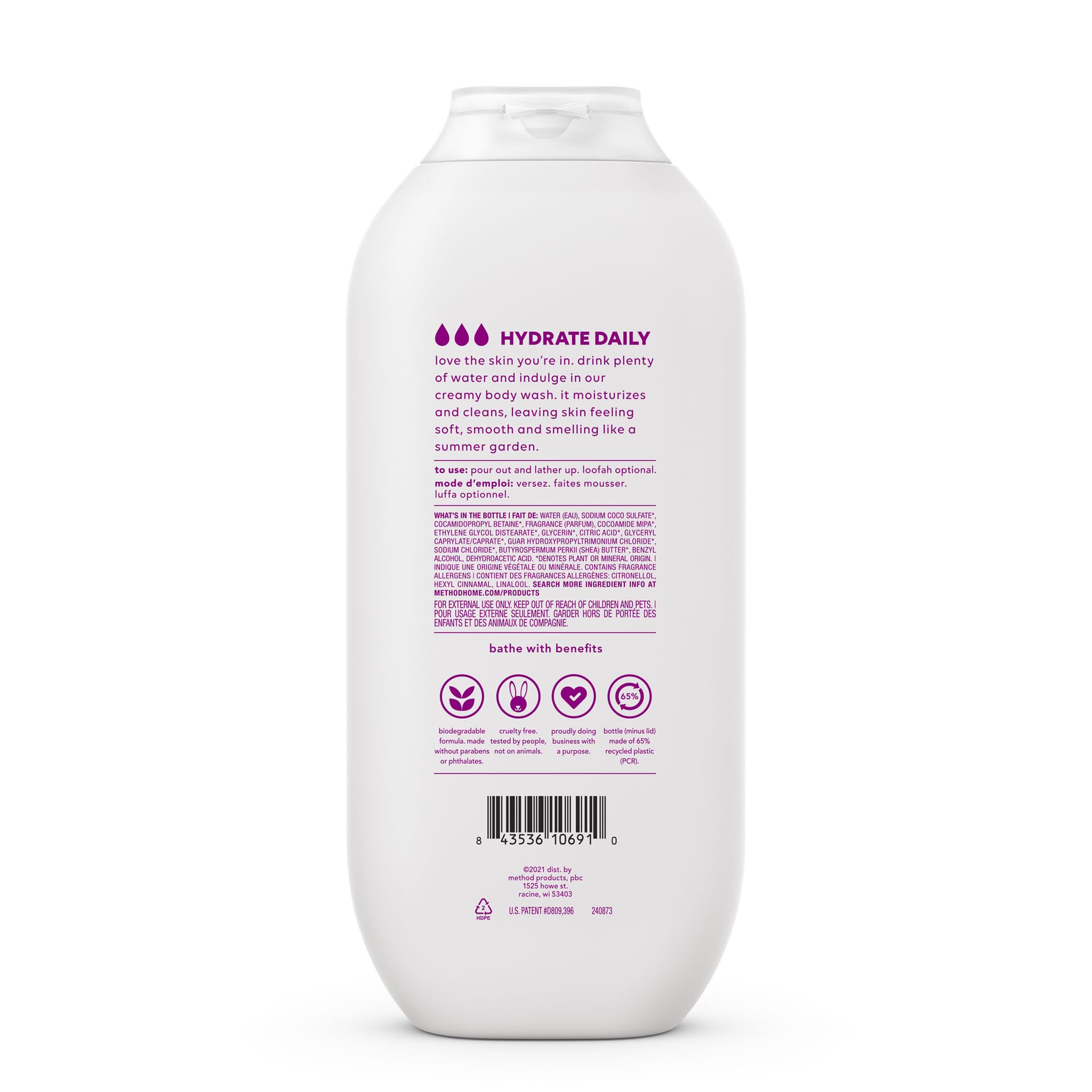 Method Body Wash - Magnolia Scented, Paraben & Phthalate Free, 18 oz | Vegan & Cruelty-Free Shower Gel for Sensitive Skin | Perfect for Daily Use & Relaxing Bath Time