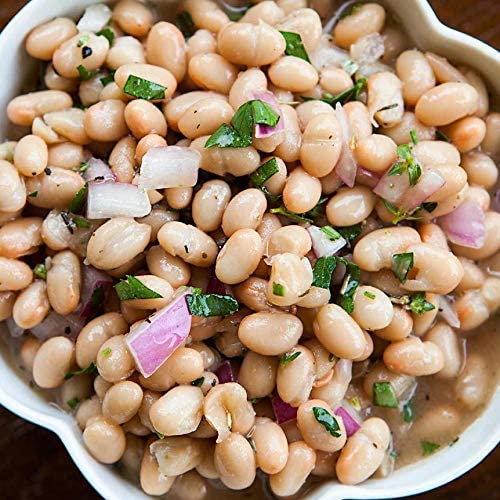 1000 Springs Mill Organic Great Northern Beans 25lb Bulk Bucket - Premium Dry White Beans for Salads, Soups, Stews & Chili - Vegan, Non-GMO Bulk Food - Perfect for Meal Prep, Camping & Emergency Storage