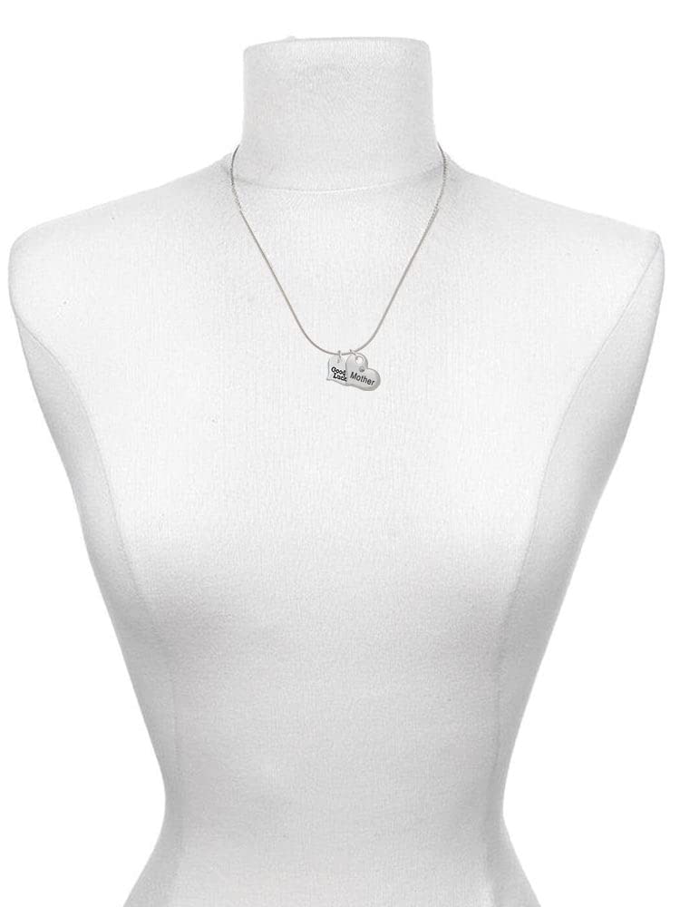 Delicate Silver-Tone Heart Necklace Set for Mother & Daughter - 19