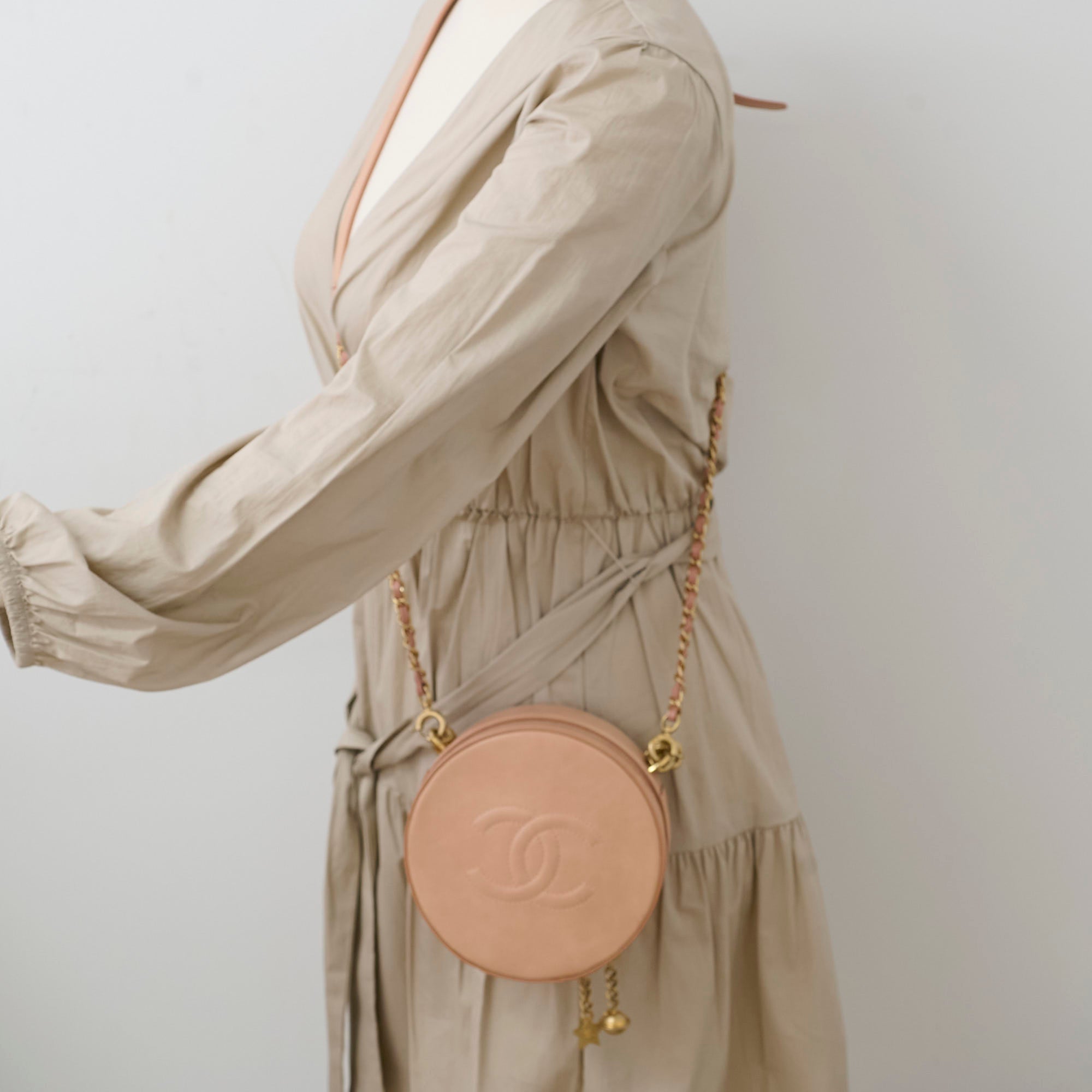 Chanel Round As Earth Crossbody Bag Peach Coral - Luxury Designer Handbag for Women, Perfect for Date Night, Parties & Everyday Use
