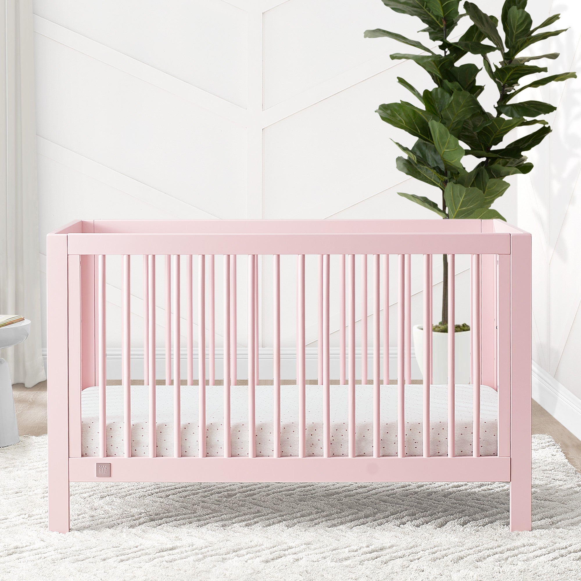 babyGap Charlie 6-in-1 Convertible Crib - Toddler Bed & Daybed - Safe Nursery Furniture for Newborn to Teen - Perfect for Baby Rooms & Daycare Centers
