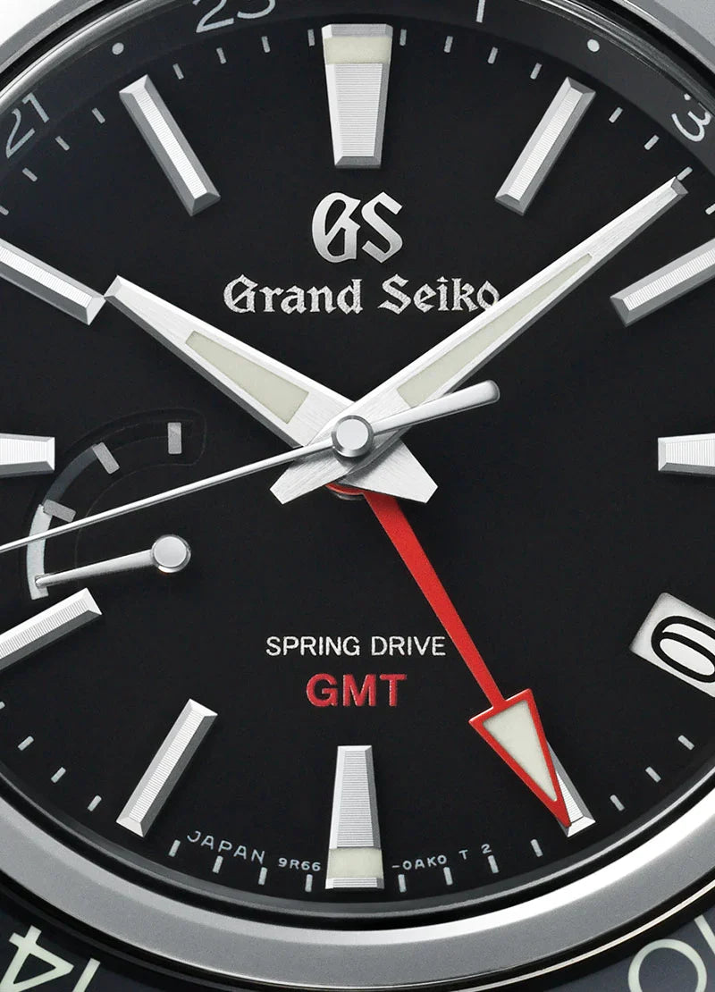 SBGE201 Sport Spring Drive GMT 44mm Black Stainless Steel Bracelet Watch - Perfect for Travel, Business & Luxury Sports Enthusiasts